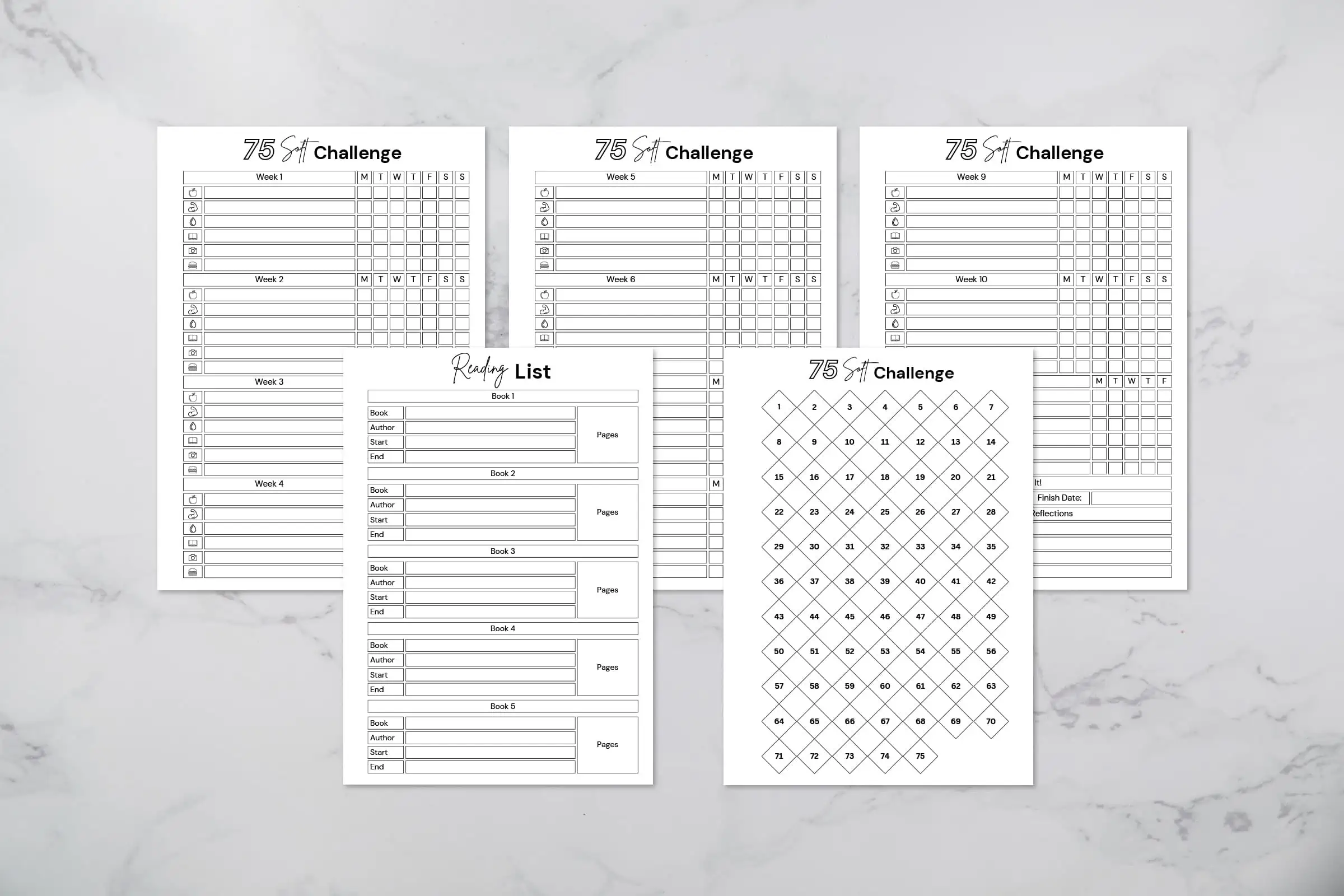 75 Day Soft Challenge Printable Free 75 Day Soft Challenge Printable Free