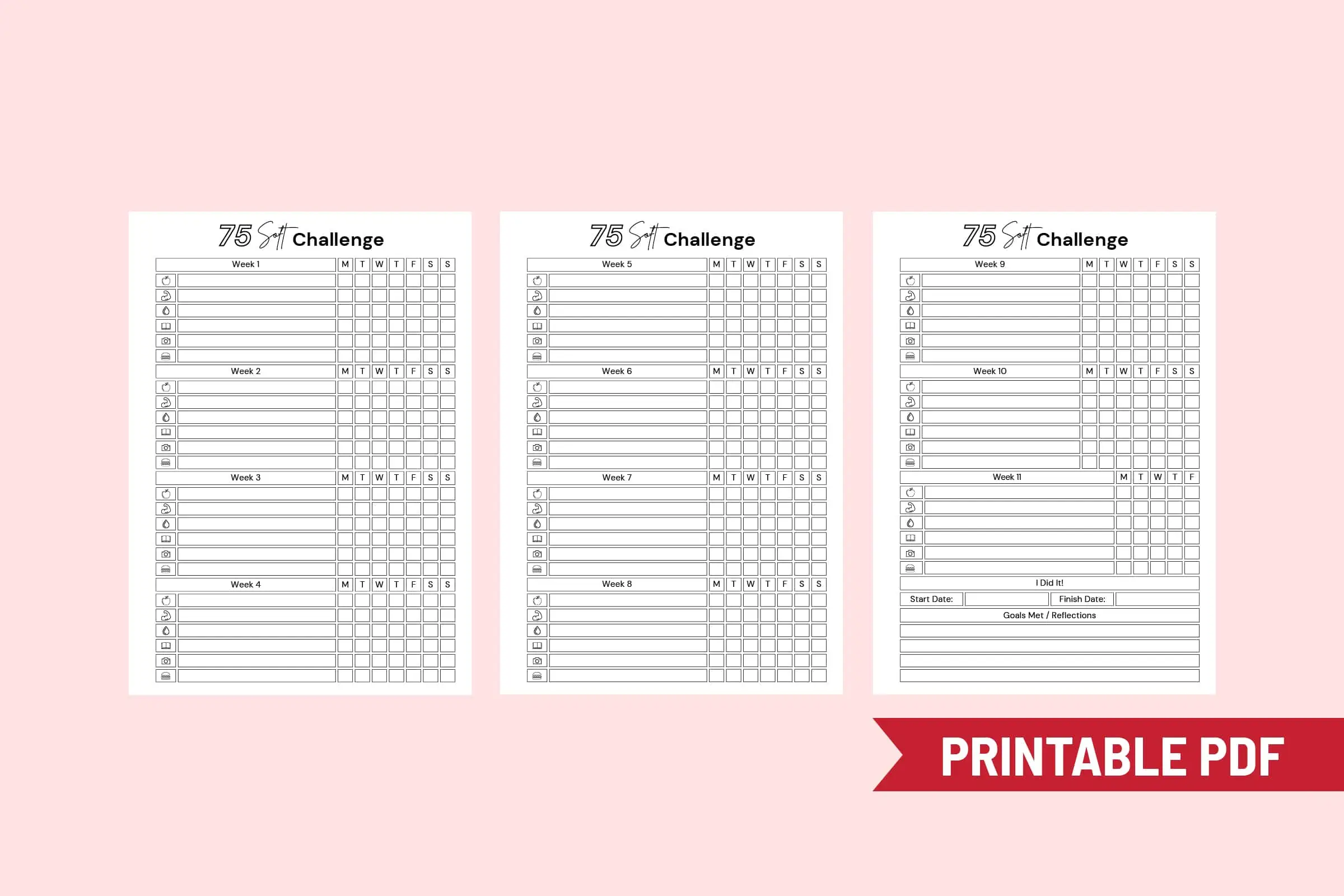 75 Day Soft Challenge Printable Free 75 Day Soft Challenge Printable Free