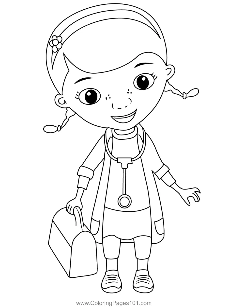 91781 The Doc Mcstuffins Coloring Page