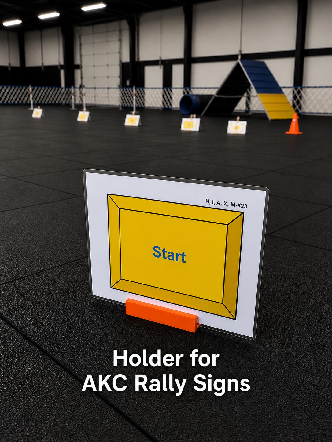 Akc Rally Sign Holder Set Dog Training