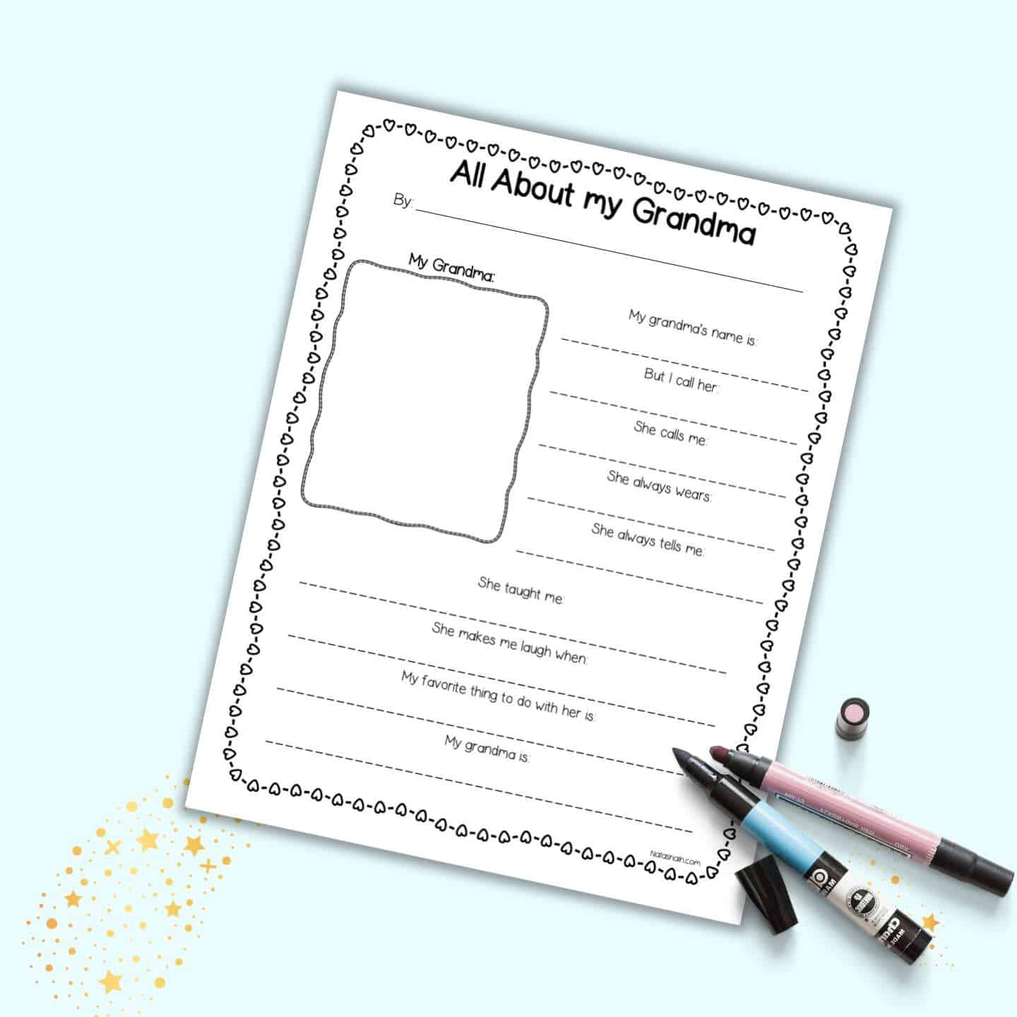 All About My Grandma Free Printable