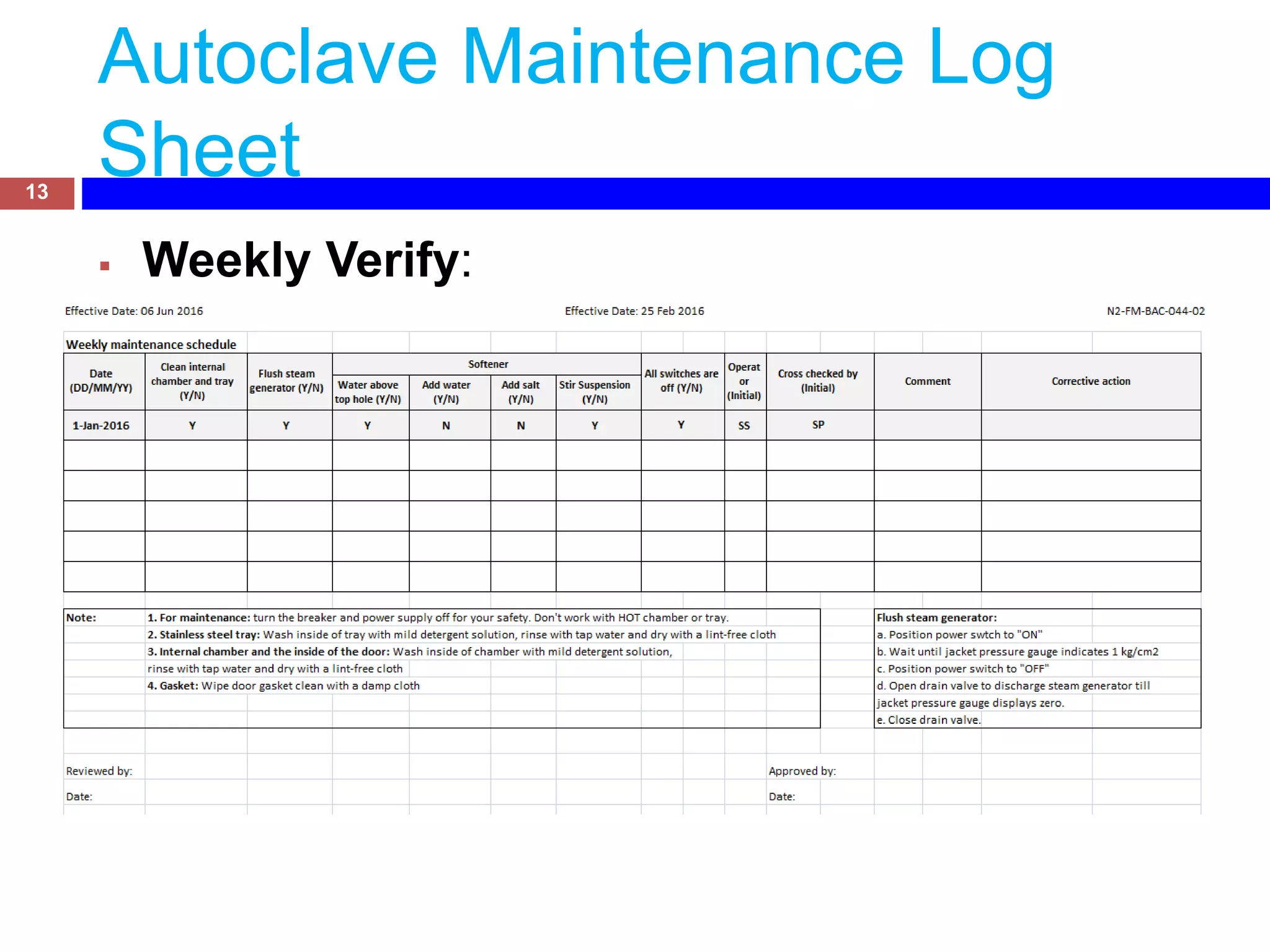 free printable monthly autoclave maintenance autoclave cleaning log template free printable monthly autoclave maintenance autoclave cleaning log template