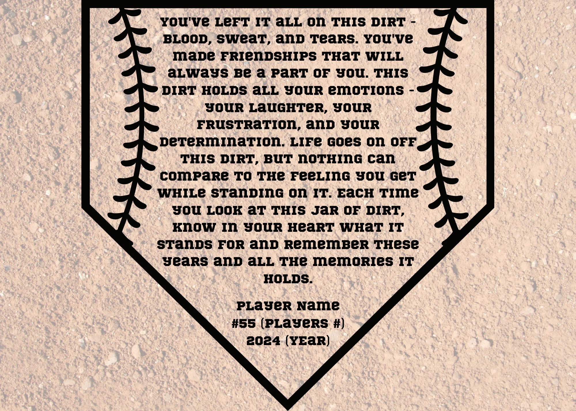 Baseball Dirt Poem Printable Baseball Dirt Poem Printable
