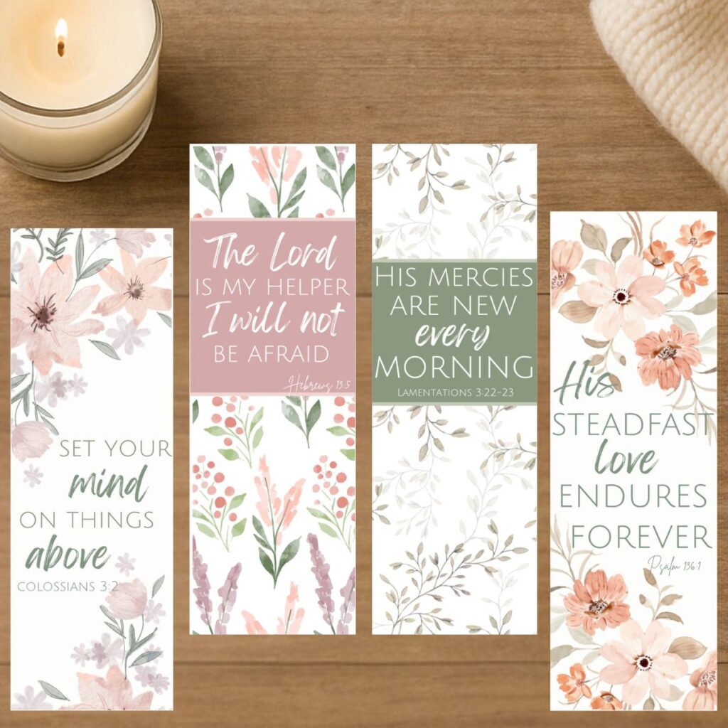 Beautiful Bible Verse Bookmarks Free Printables Beautiful Bible Verse Bookmarks Free Printables