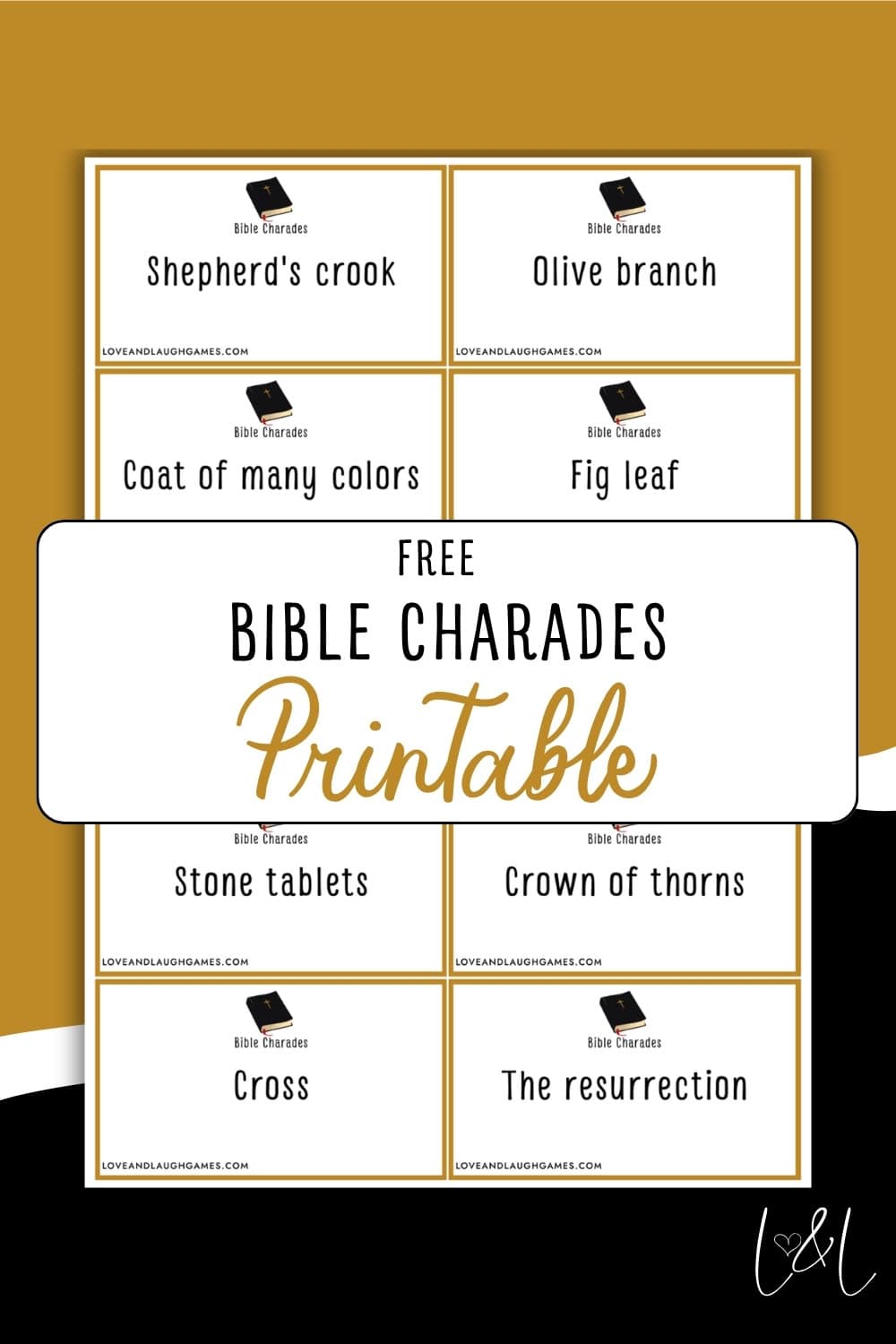 Bible Charades Free Printable