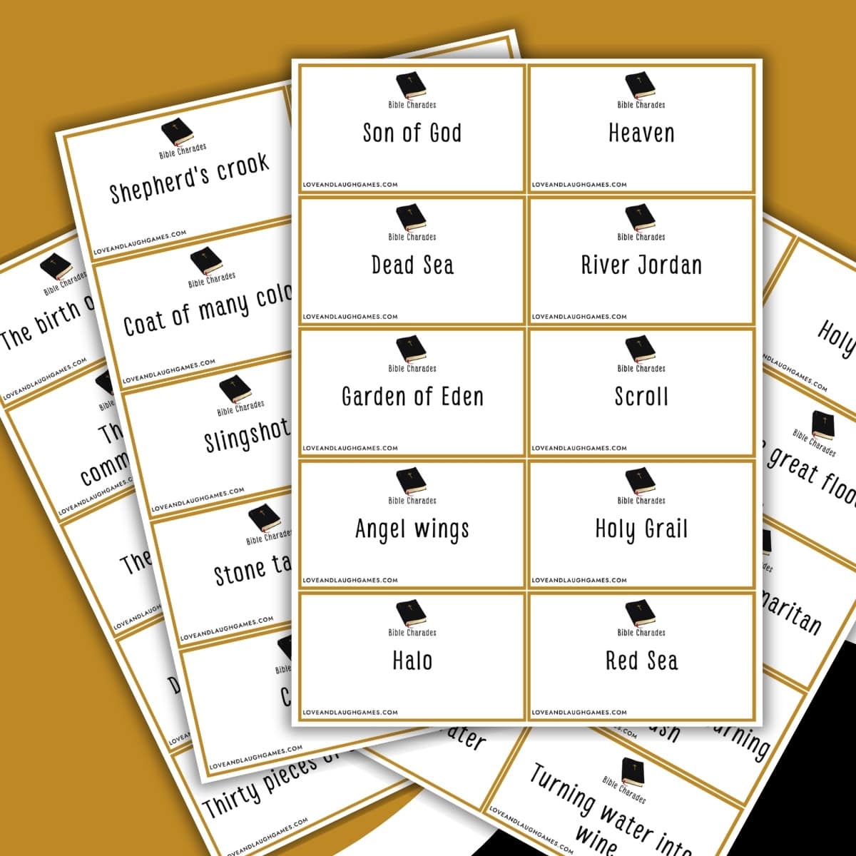 Bible Charades Free Printable