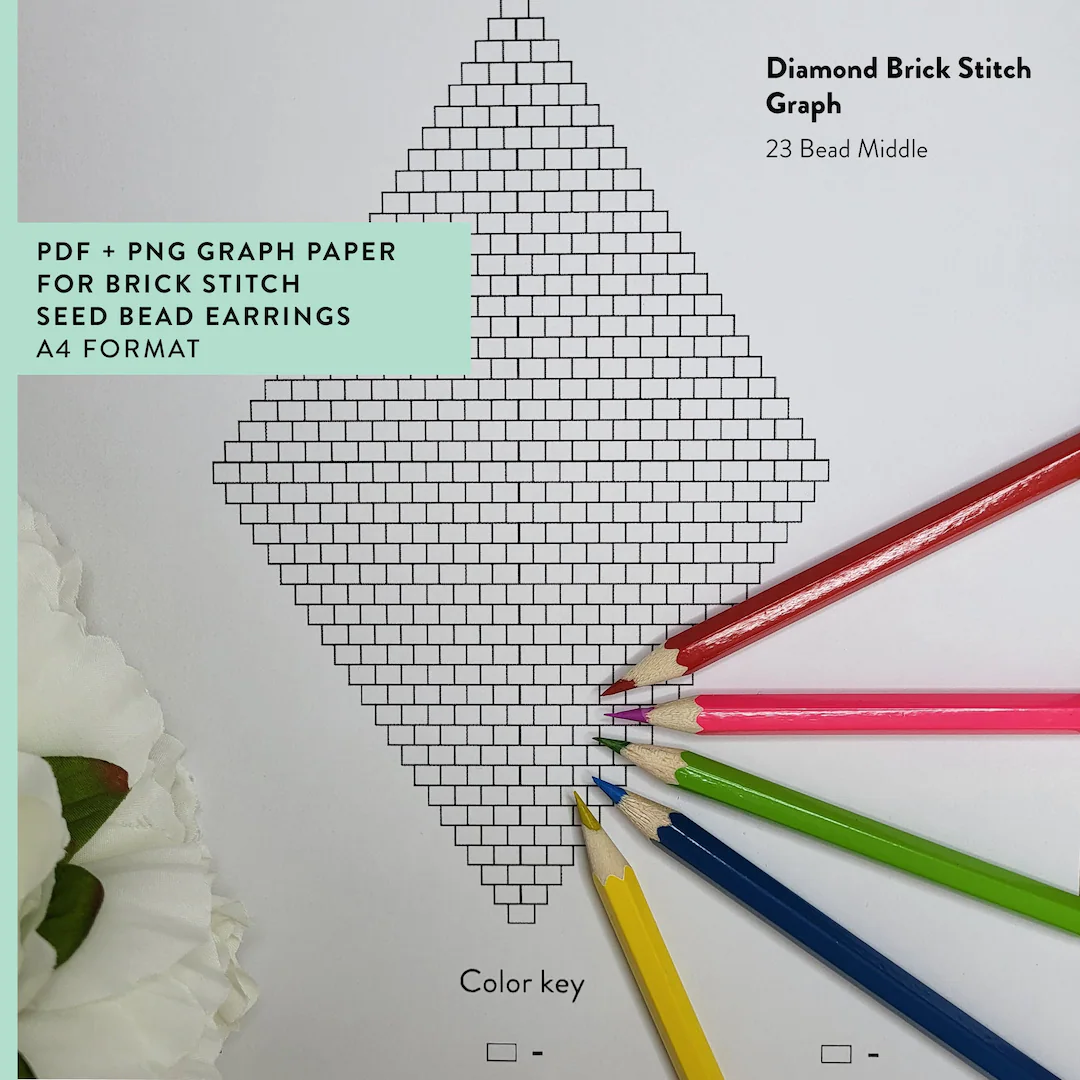 free printable brick stitch graph paper