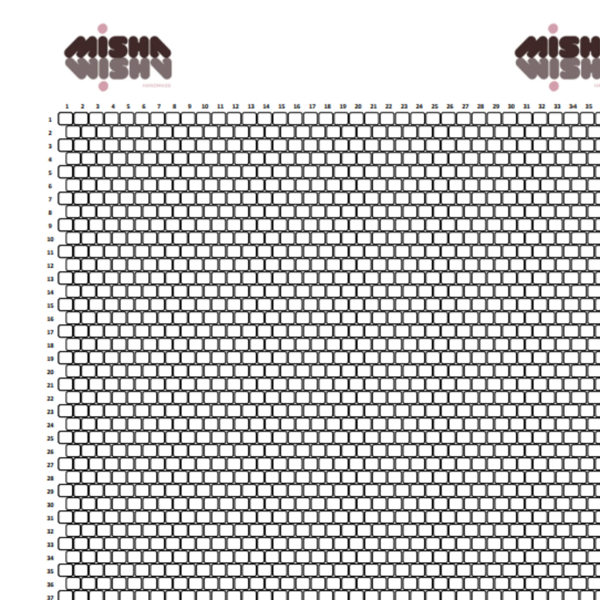 Brick Stitch Graph Paper