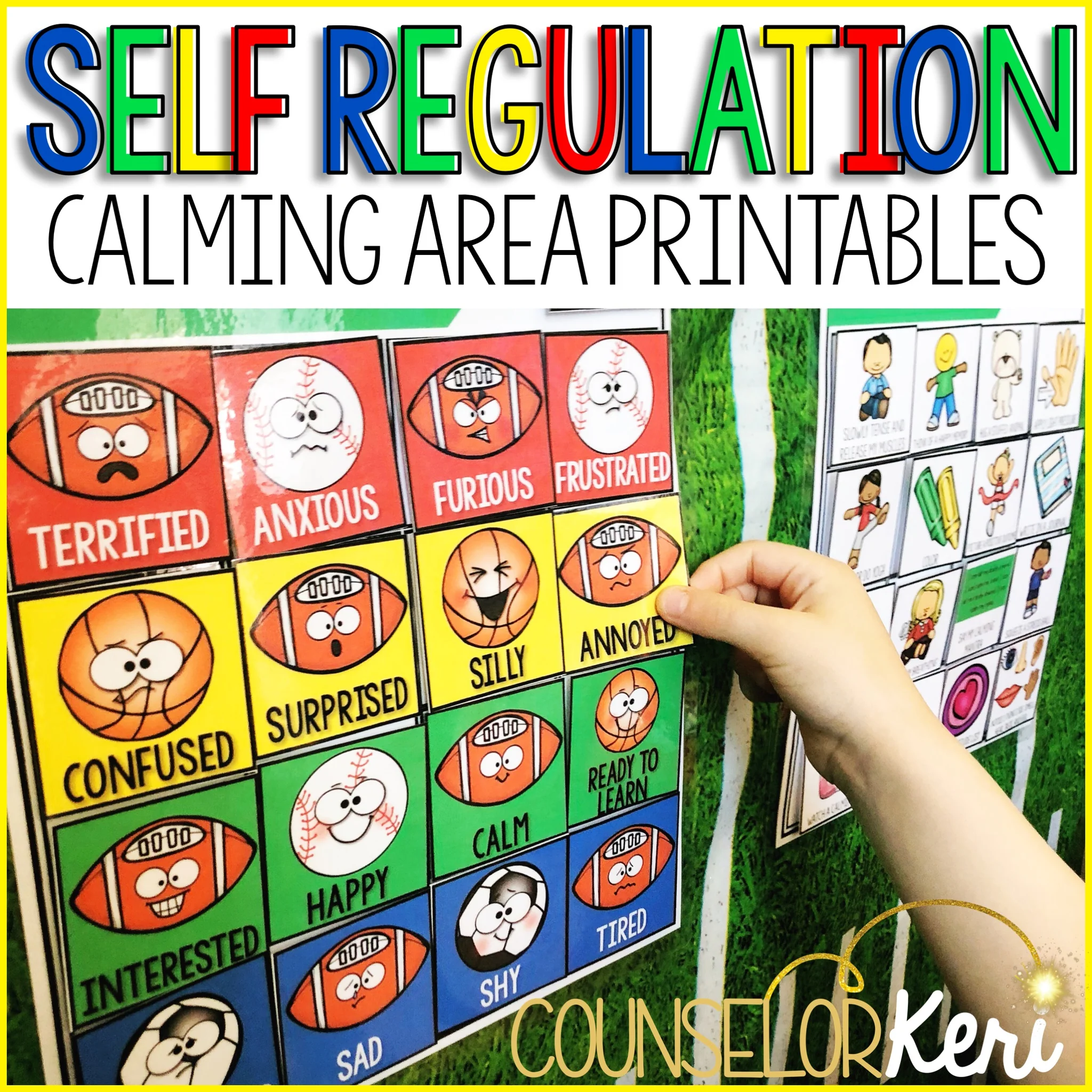 Calm Down Area Printables Self Regulation Calm Down Kit