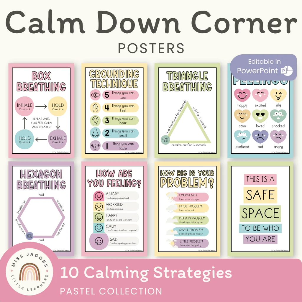 calm down kit free printables