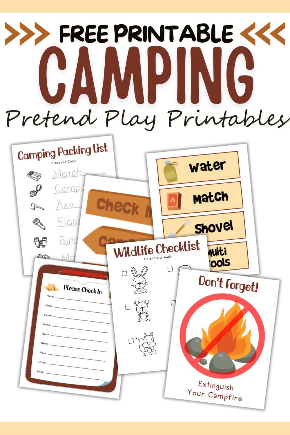 Camping Pretend Play Camping Pretend Play