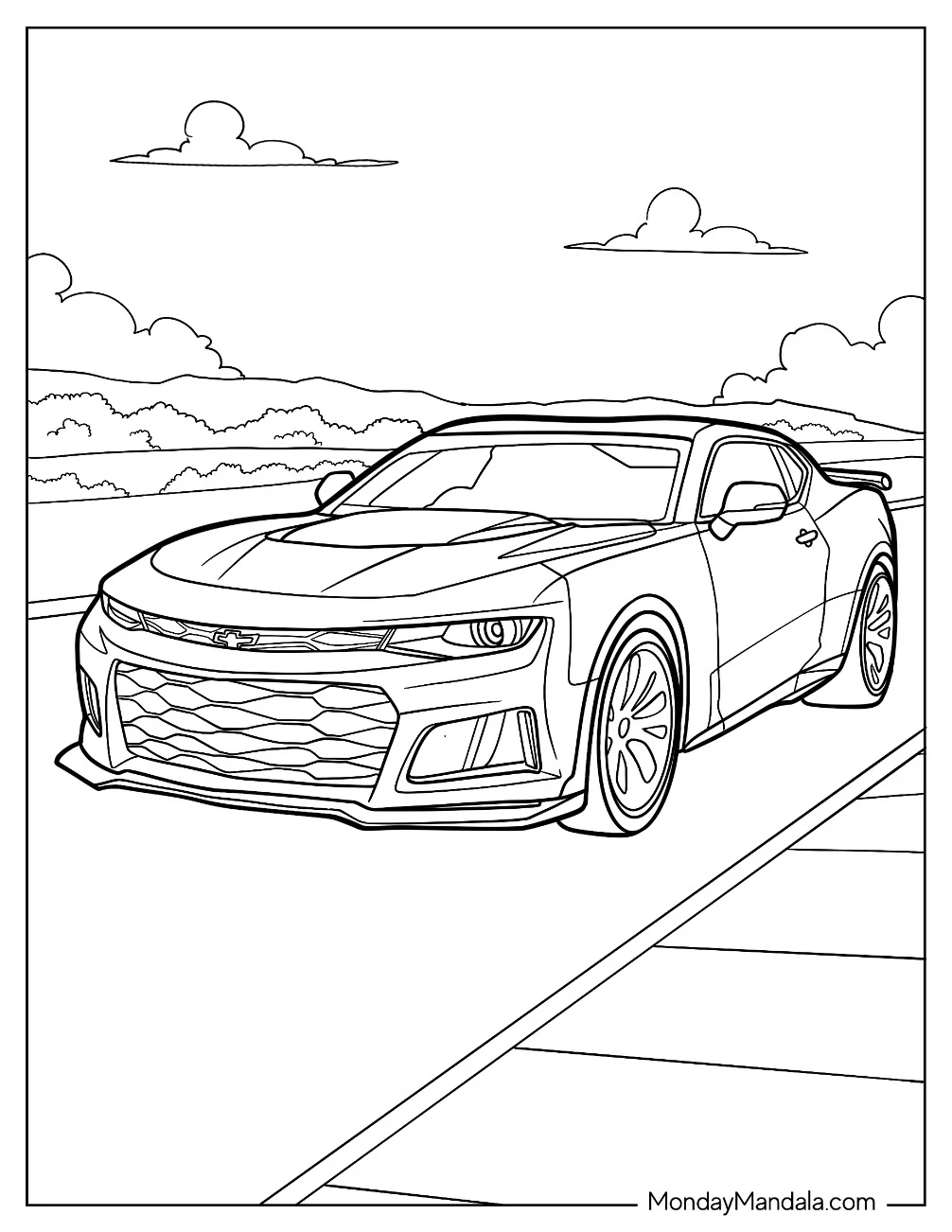 Chevrolet Coloring Pages Chevrolet Coloring Pages
