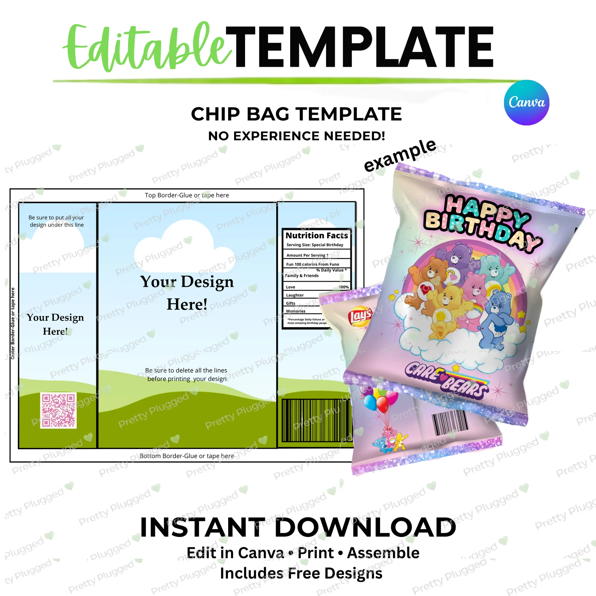 Chip Bag Template