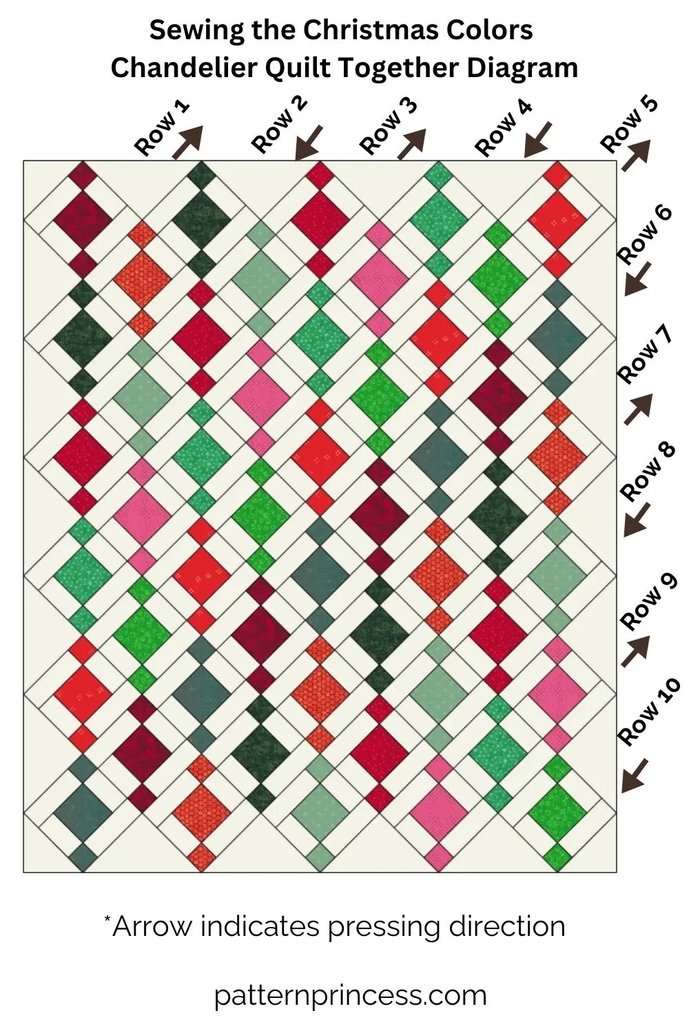 Christmas Colors Chandelier Quilt Easy Pattern Christmas Colors Chandelier Quilt Easy Pattern