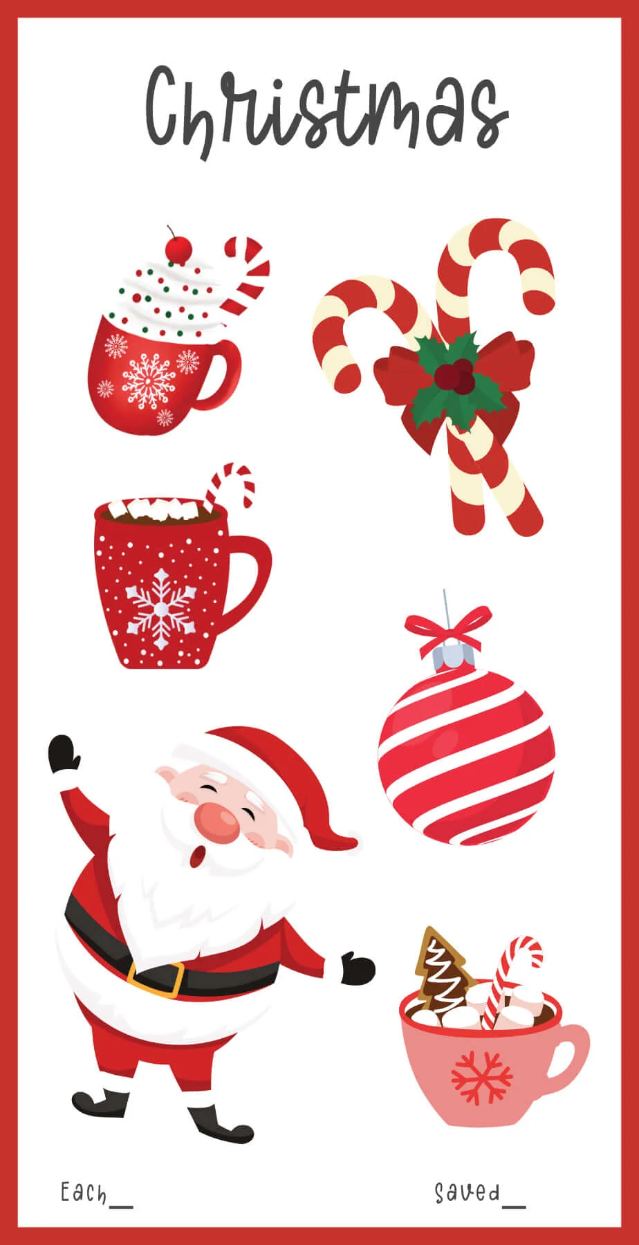 christmas savings challenge free printable christmas savings challenge free printable