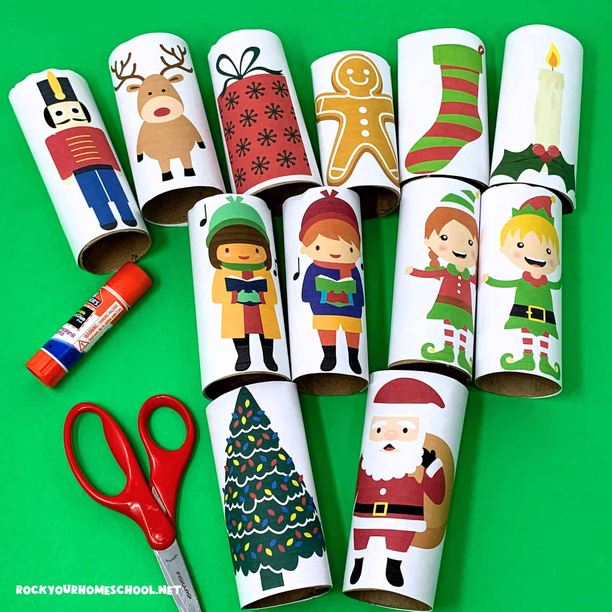 Christmas Toilet Paper Roll Figures