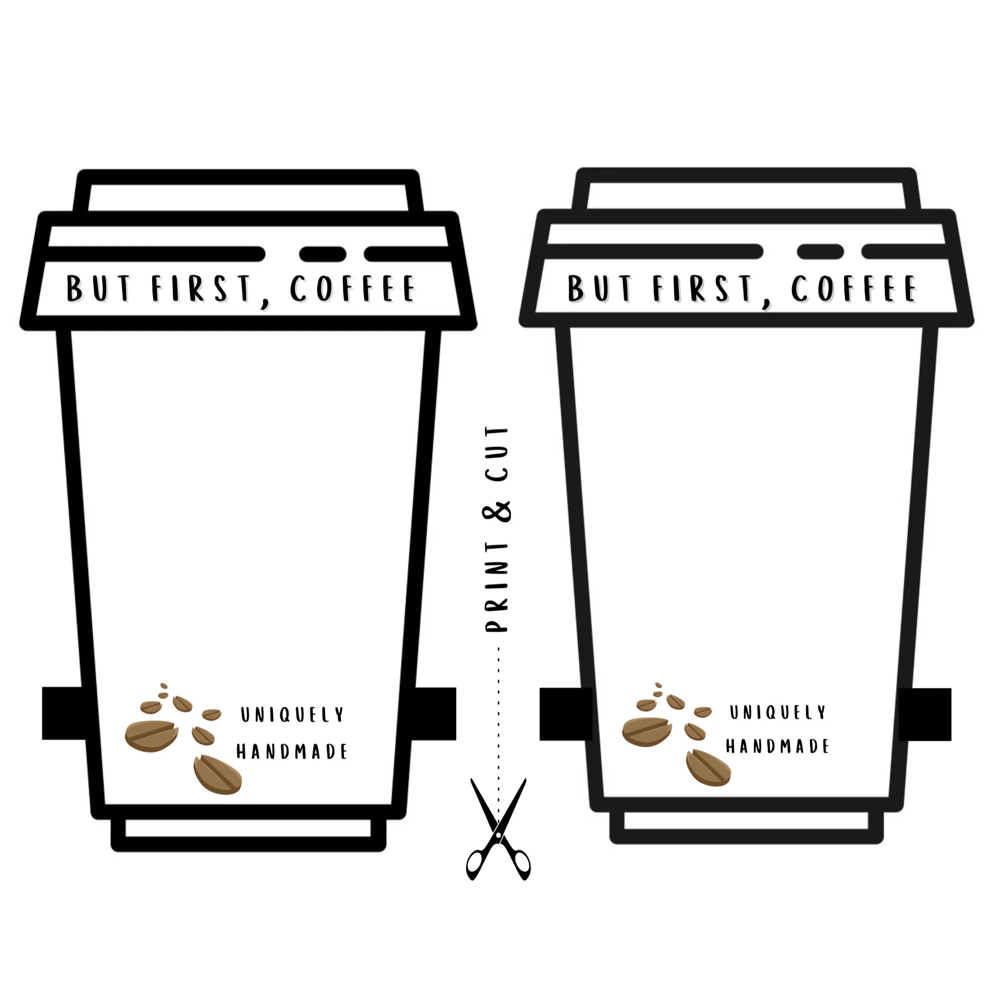 Coffee Cup Cozy Printable Cup Insert Coffee Cup Cozy Printable Cup Insert