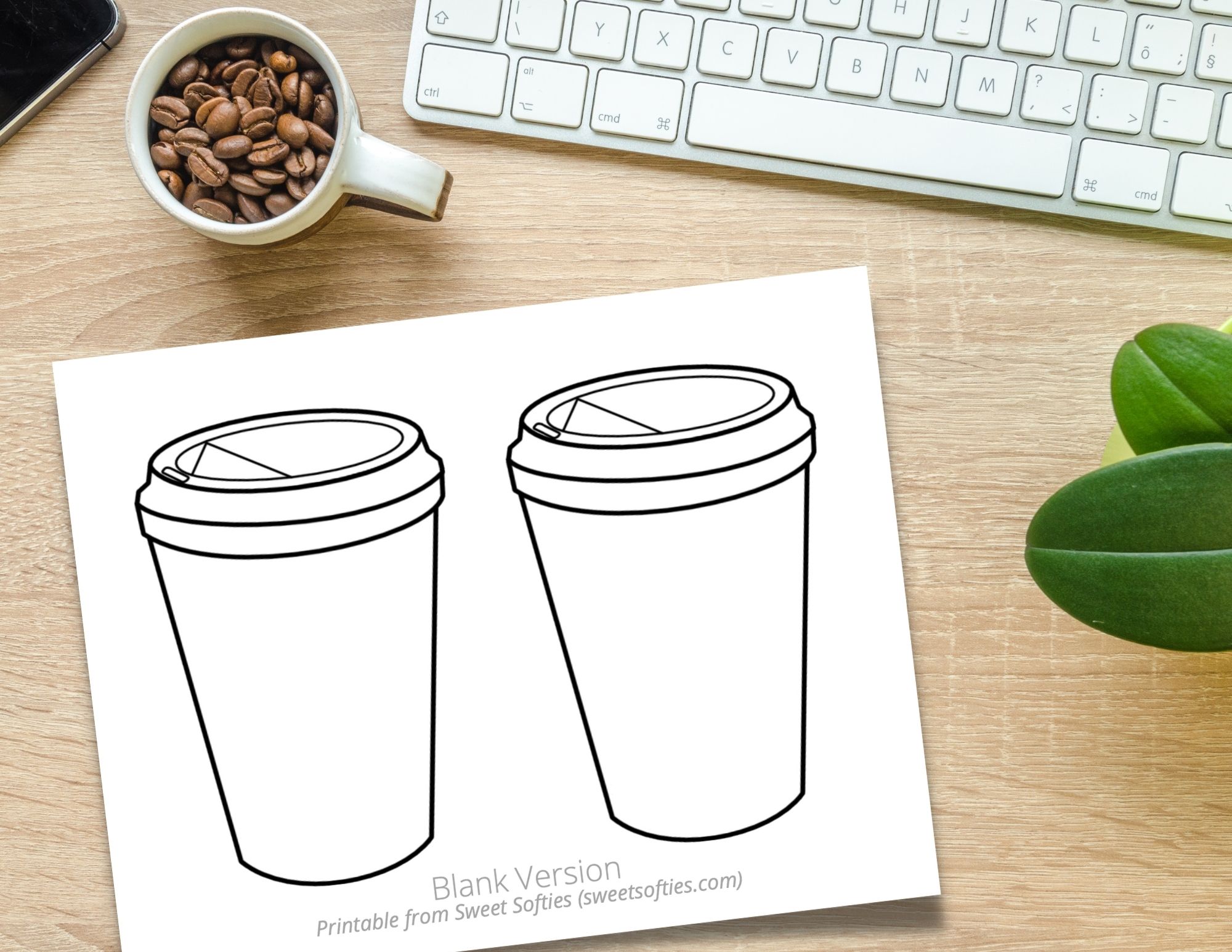 Coffee Sleeve Printable Coffee Sleeve Printable