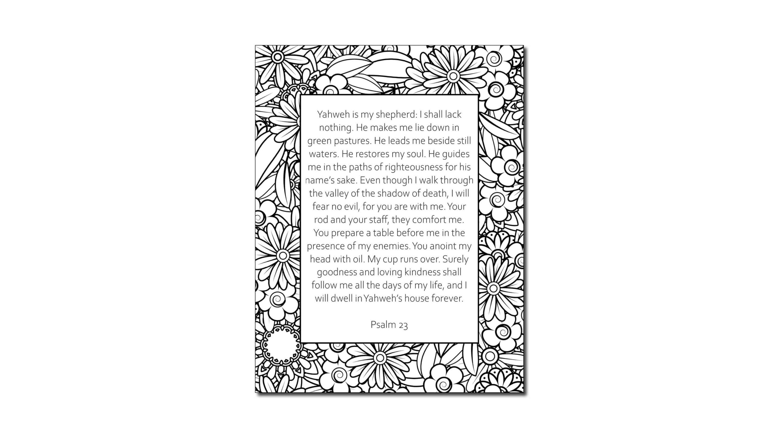 free printable serenity prayer coloring page