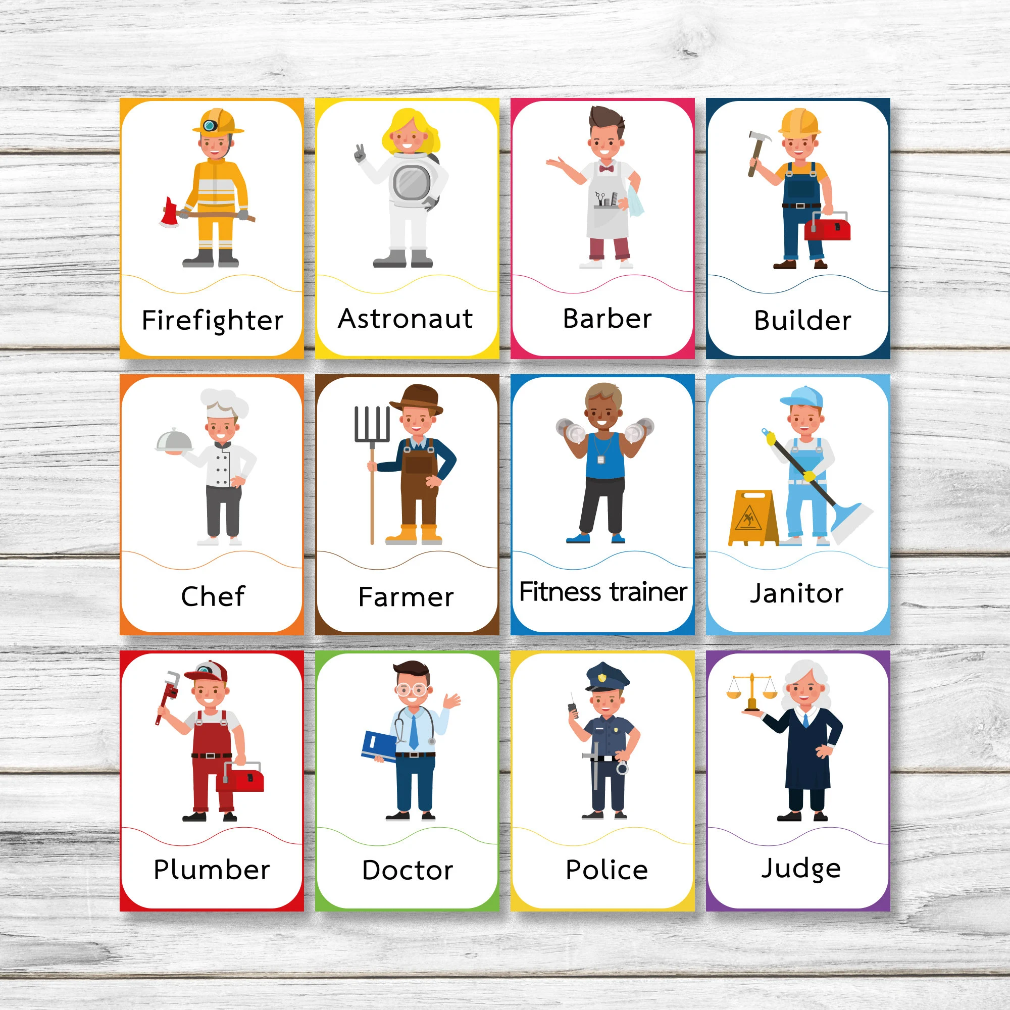 Community Helpers Flashcards Occupations
