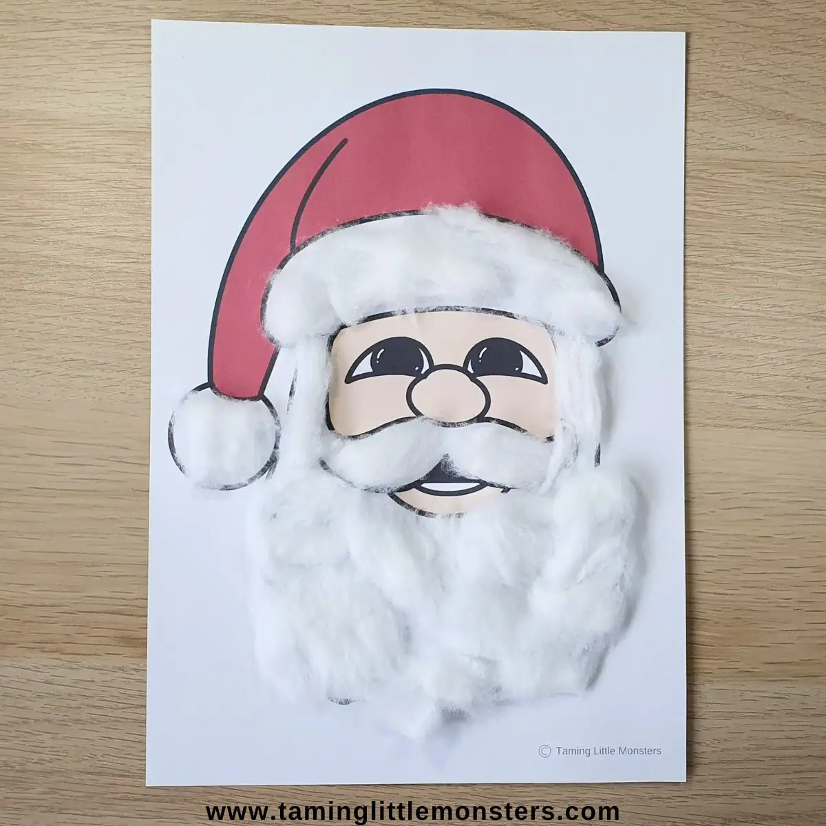 Cotton Wool Santa Craft