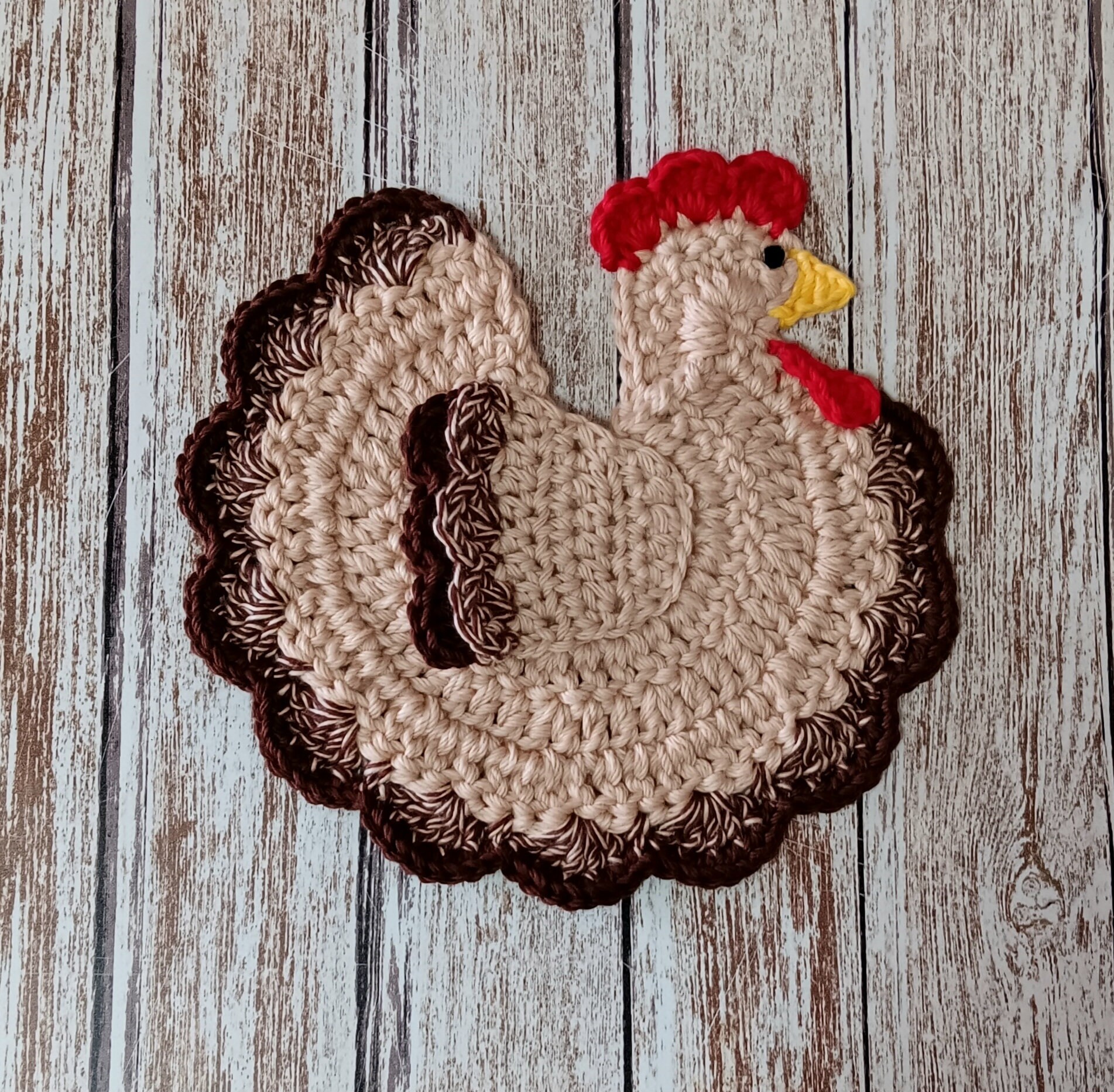 rooster printable free crochet chicken potholder pattern rooster printable free crochet chicken potholder pattern