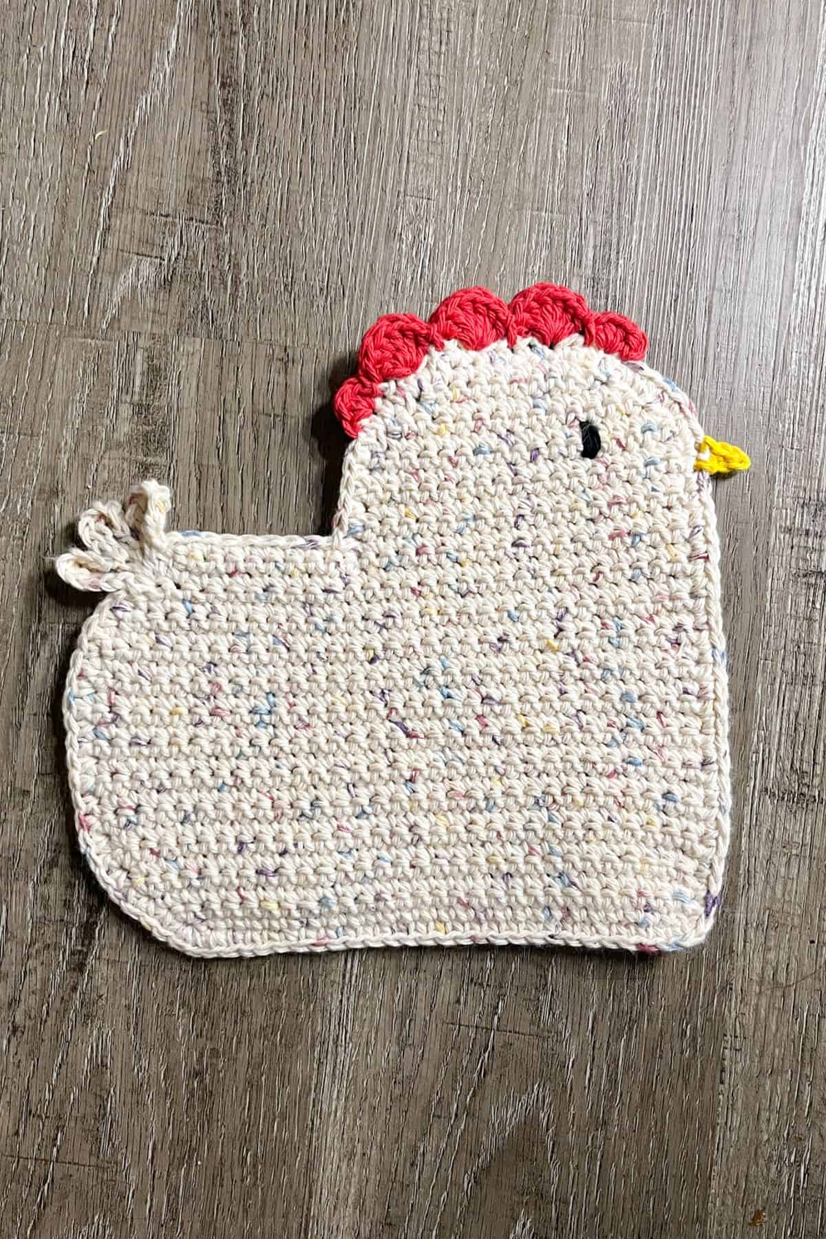 Crochet Chicken Potholder Pattern Crochet Chicken Potholder Pattern