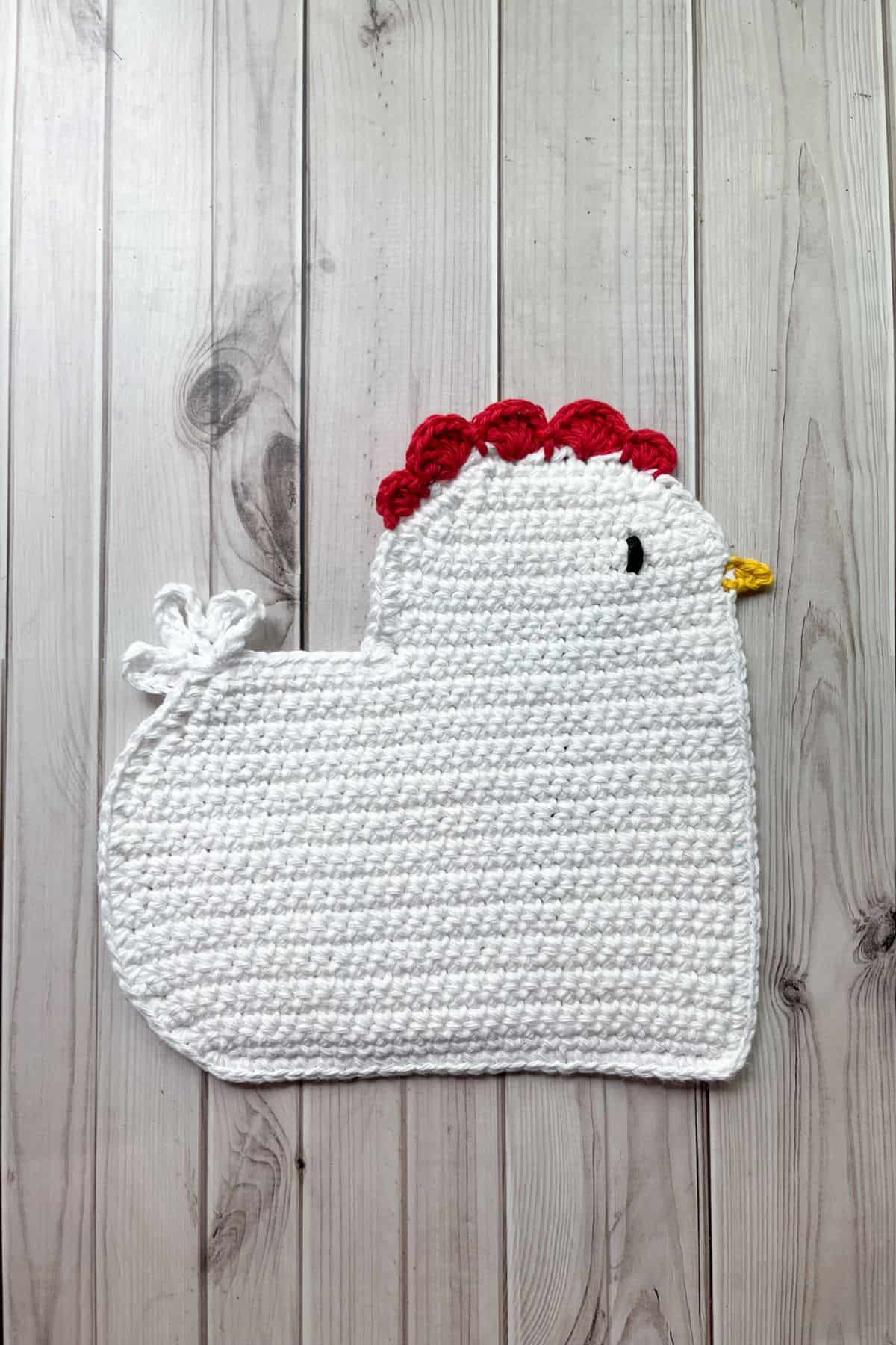 Crochet Chicken Potholder Pattern Crochet Chicken Potholder Pattern