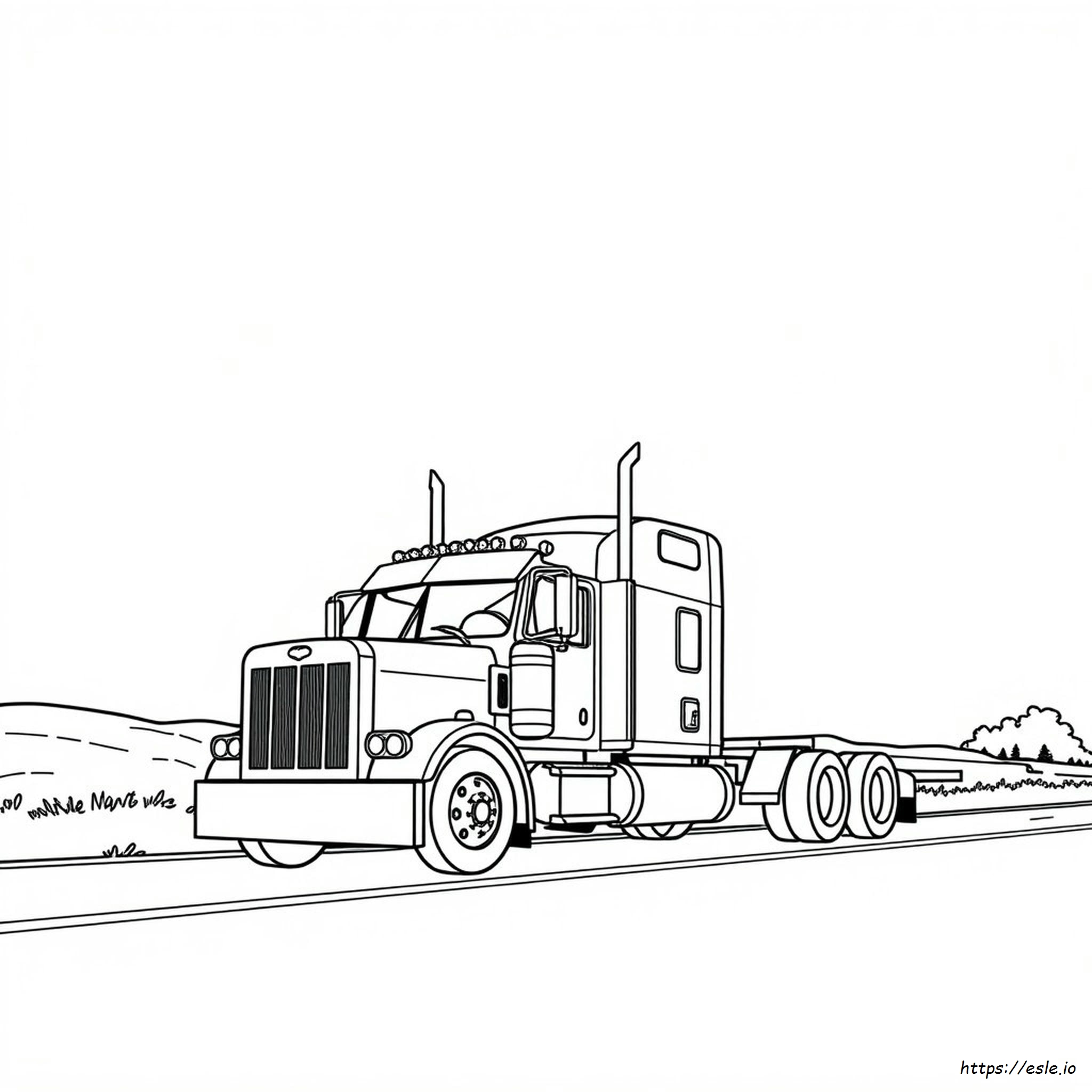 free printable peterbilt coloring pages