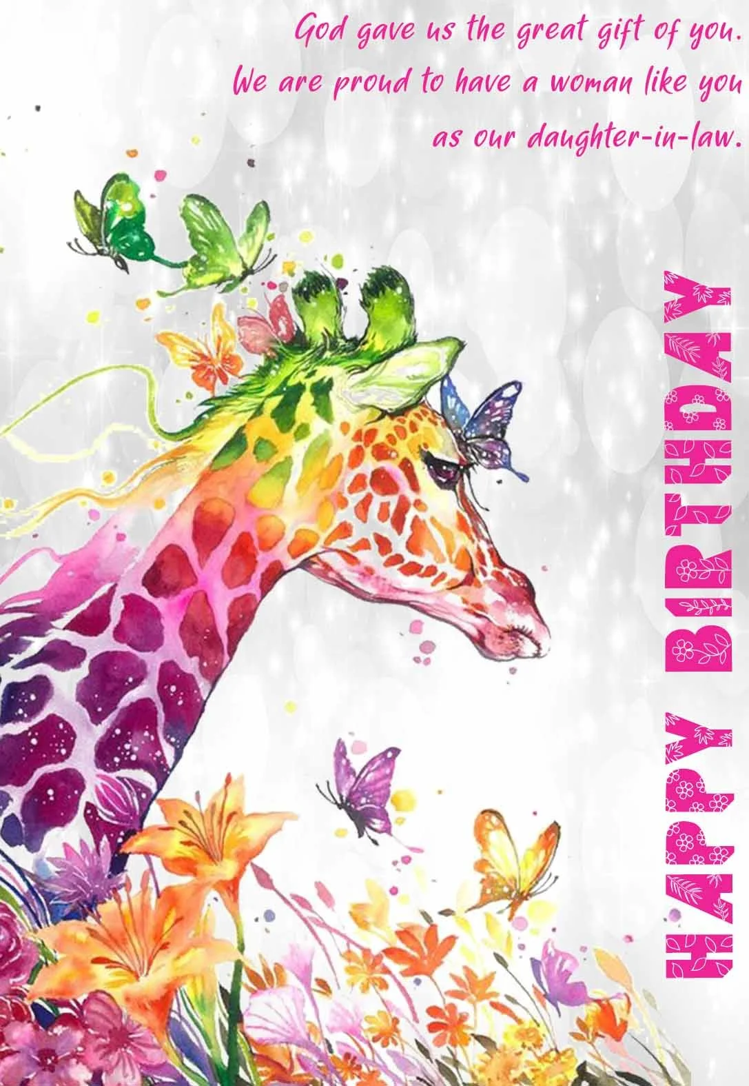 Daughter In Law Printable Birthday Cards