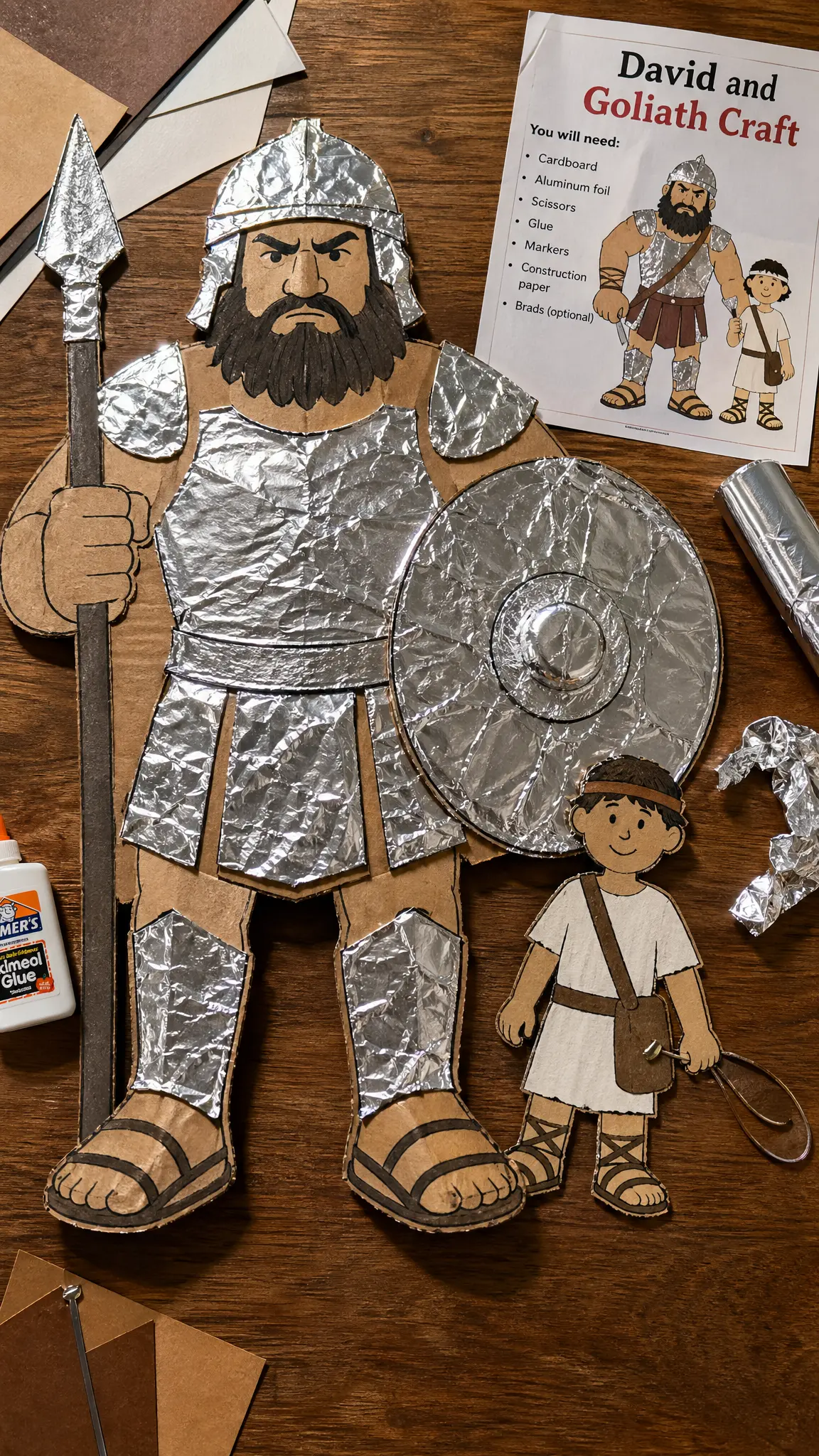 David And Goliath Bible Crafts For Kids