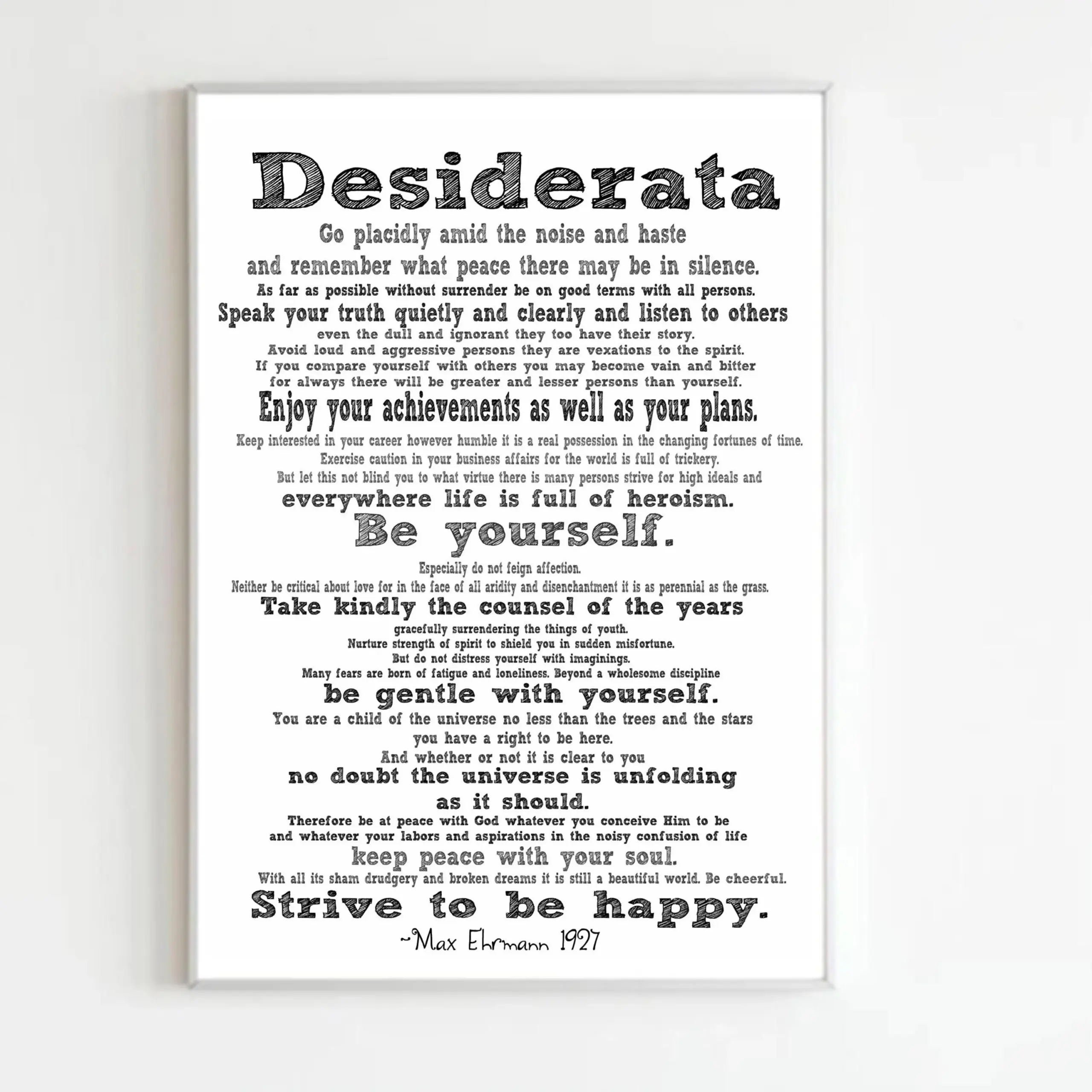 Desiderata Poem Printable Inspirational Desiderata Poem Printable Inspirational