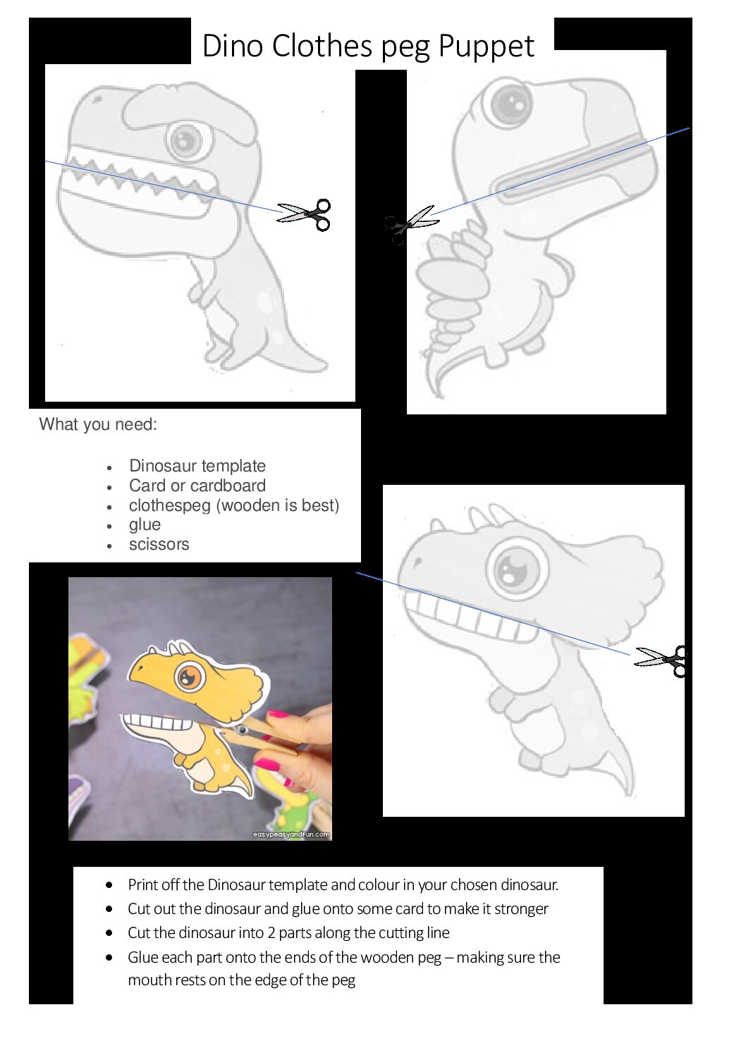 free printable dinosaur clothespin puppets free printable dinosaur clothespin puppets
