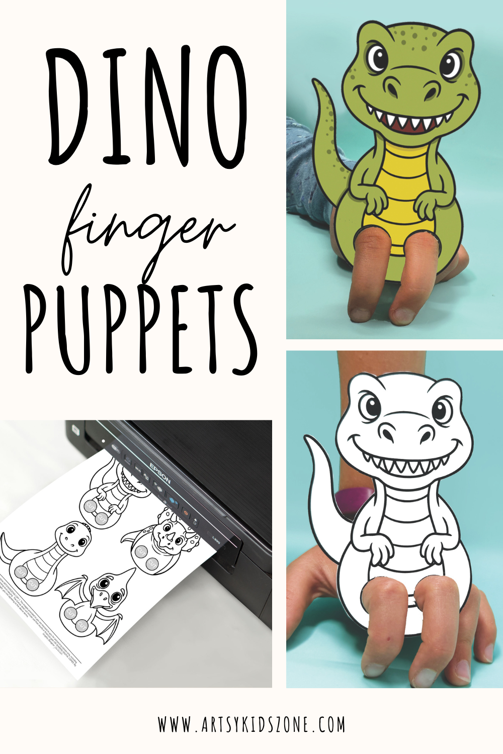 Dinosaur Clothespin Puppets Free Printable Dinosaur Clothespin Puppets Free Printable