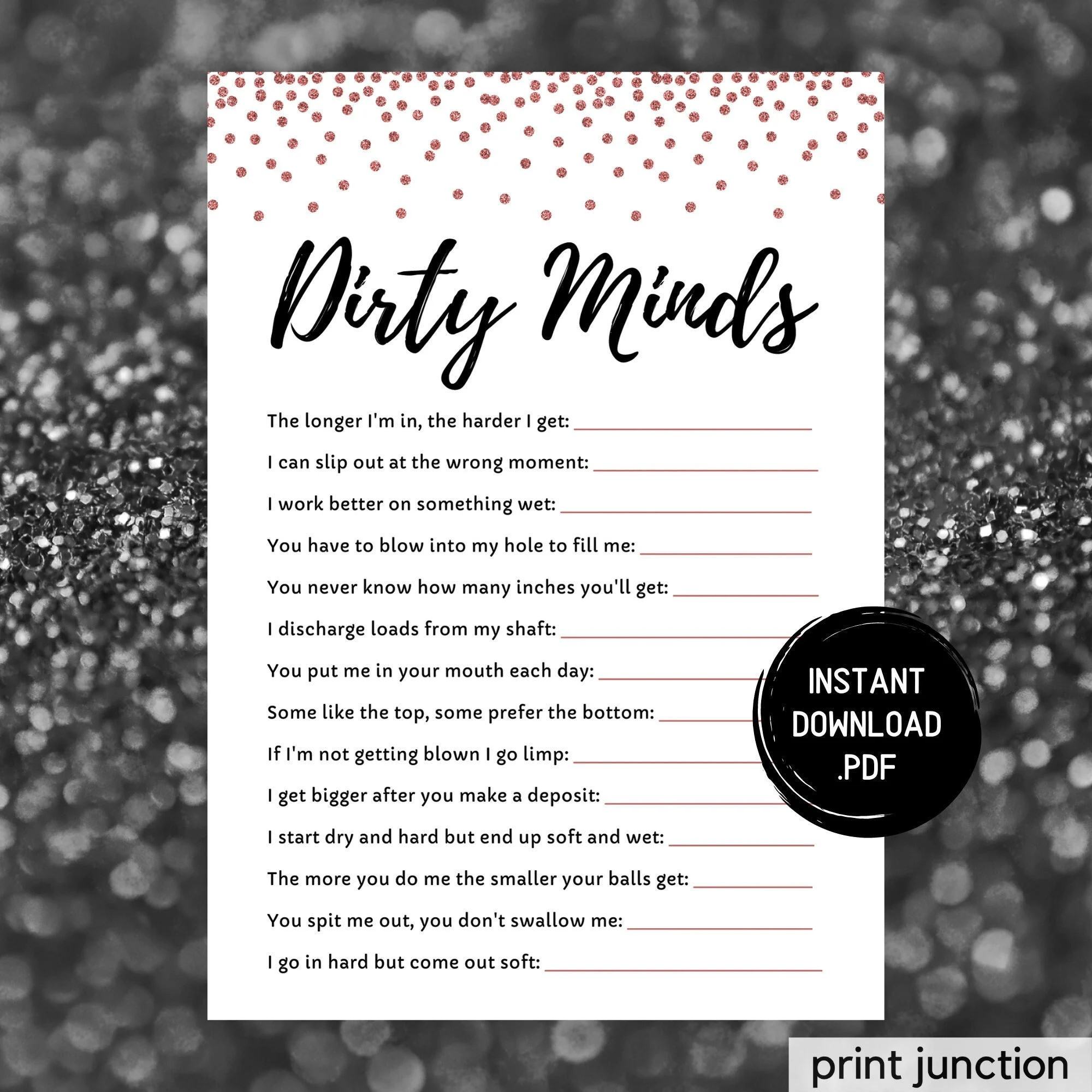 dirty minds game printable free dirty minds game printable free