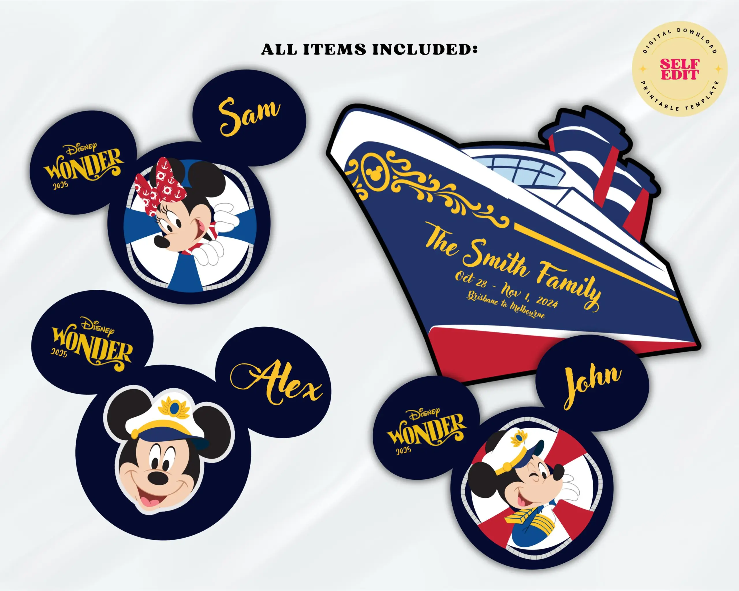 Disney Wonder Cruise Door Magnet Disney Wonder Cruise Door Magnet