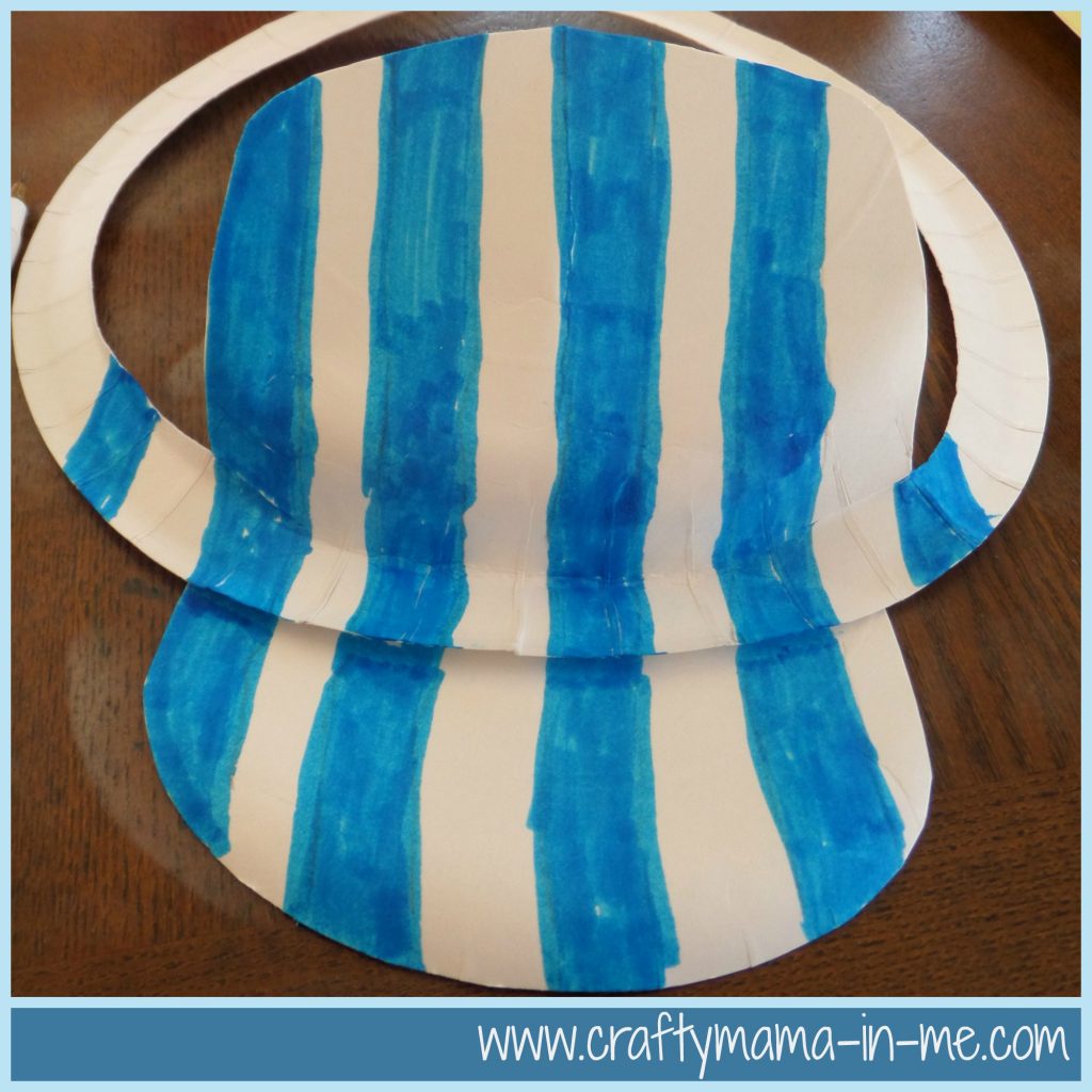 Diy Engineer Paper Plate Hat Inspired By Pete The Cat