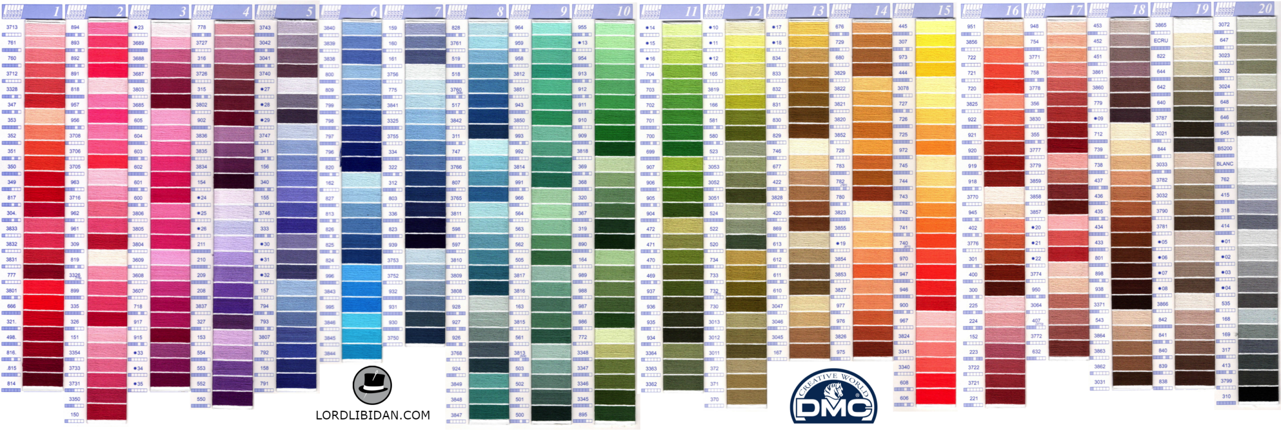 Dmc Color Chart