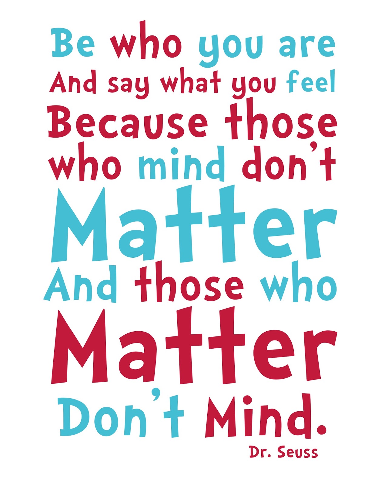 Dr Seuss Quote Printable And Activities