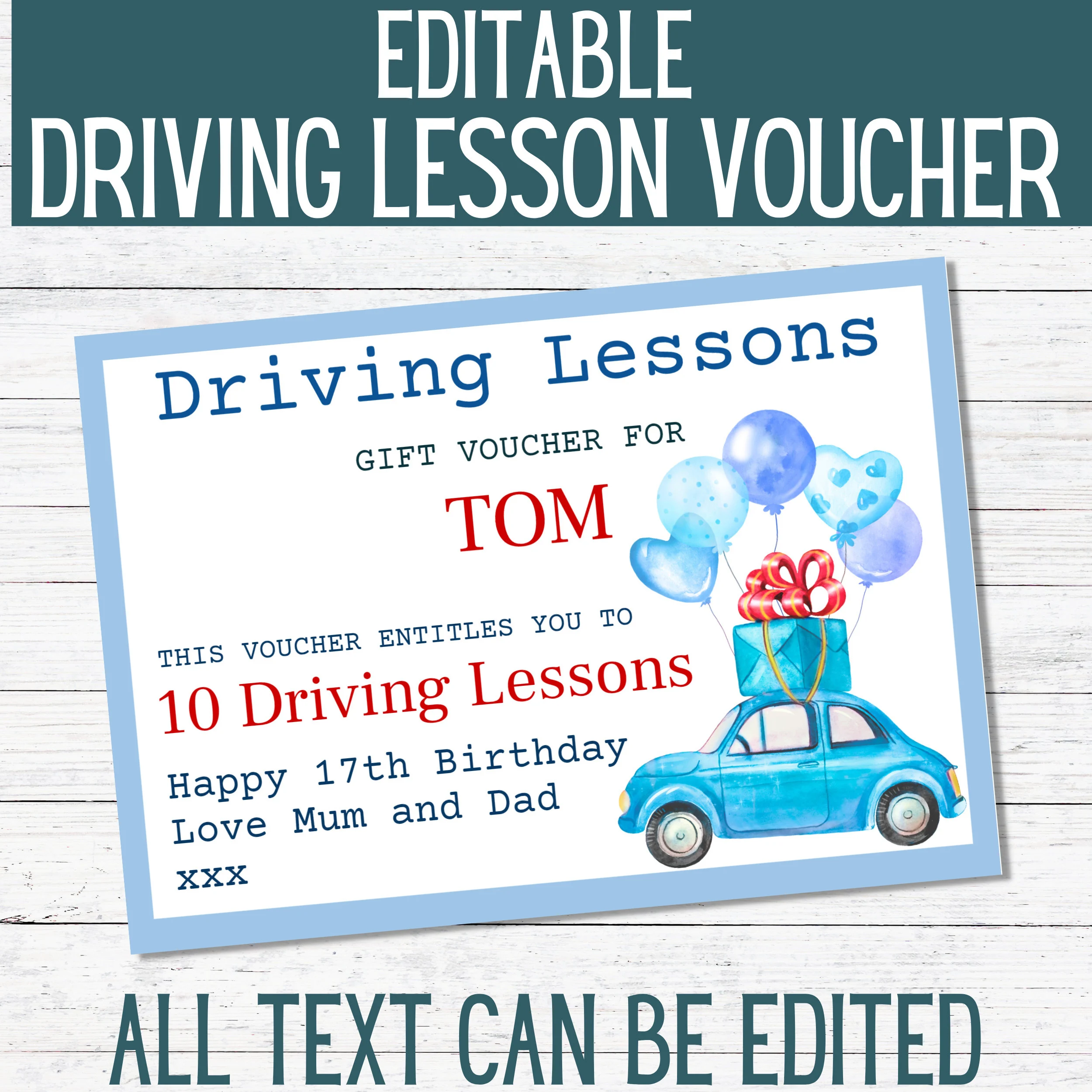 free printable driving lesson voucher template free printable driving lesson voucher template