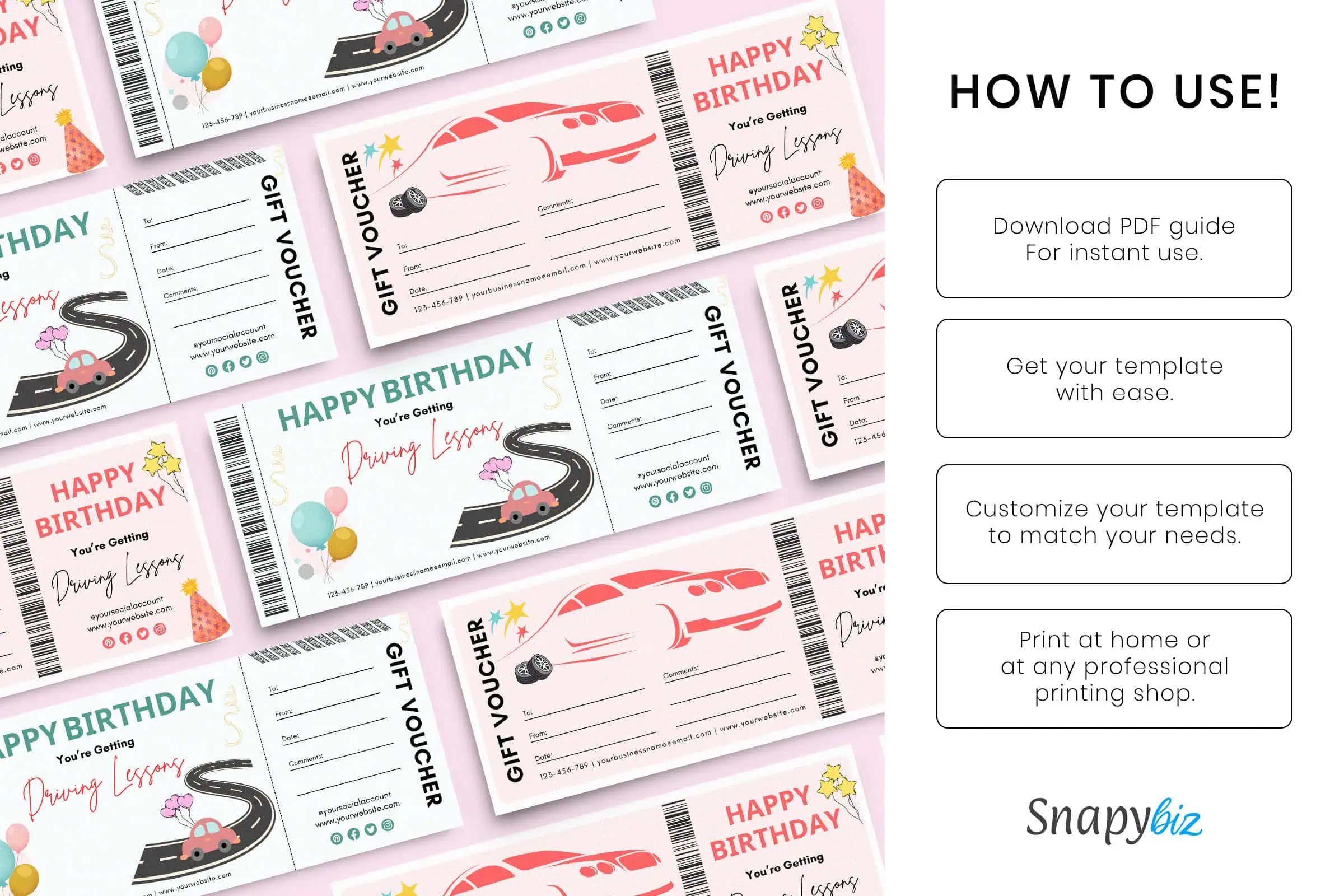 Driving Lessons Gift Voucher Certificate Template Driving Lessons Gift Voucher Certificate Template