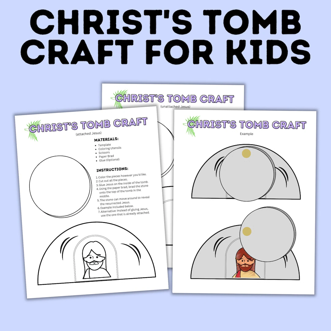 Easy Easter Craft Bible Craft Open Tomb Easy Easter Craft Bible Craft Open Tomb