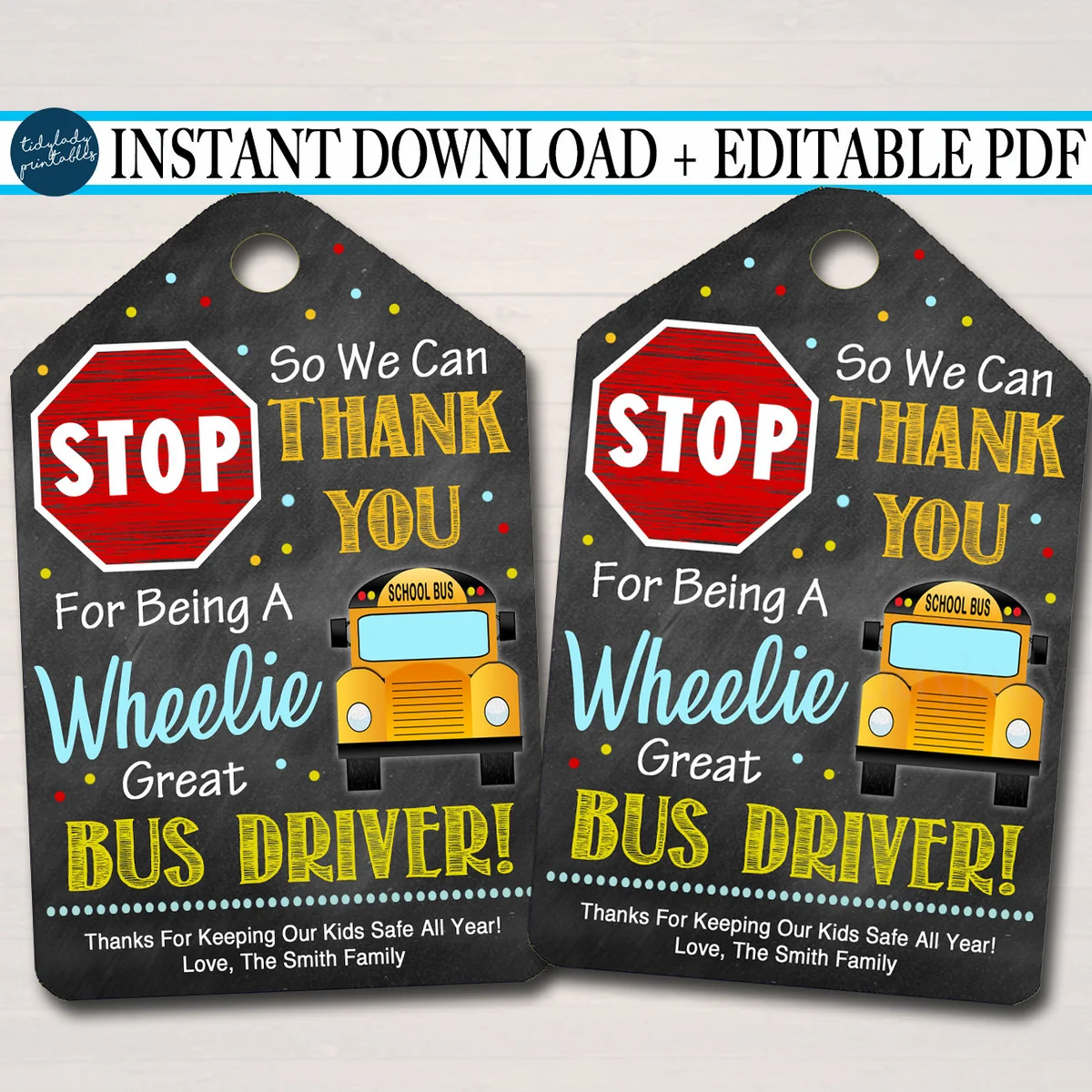 Editable Appreciation Thank You Gift Tag End Of School Year Thanks For Being A Wheelie Great Bus Driver Editable Pdf File Instant Download 8670 Editable Appreciation Thank You Gift Tag End Of School Year Thanks For Being A Wheelie Great Bus Driver Editable Pdf File Instant Download 8670
