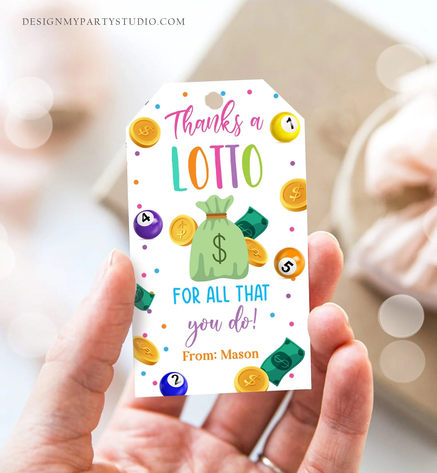 Editable Lottery Gift Tags Thanks A Lotto 88494 Editable Lottery Gift Tags Thanks A Lotto 88494