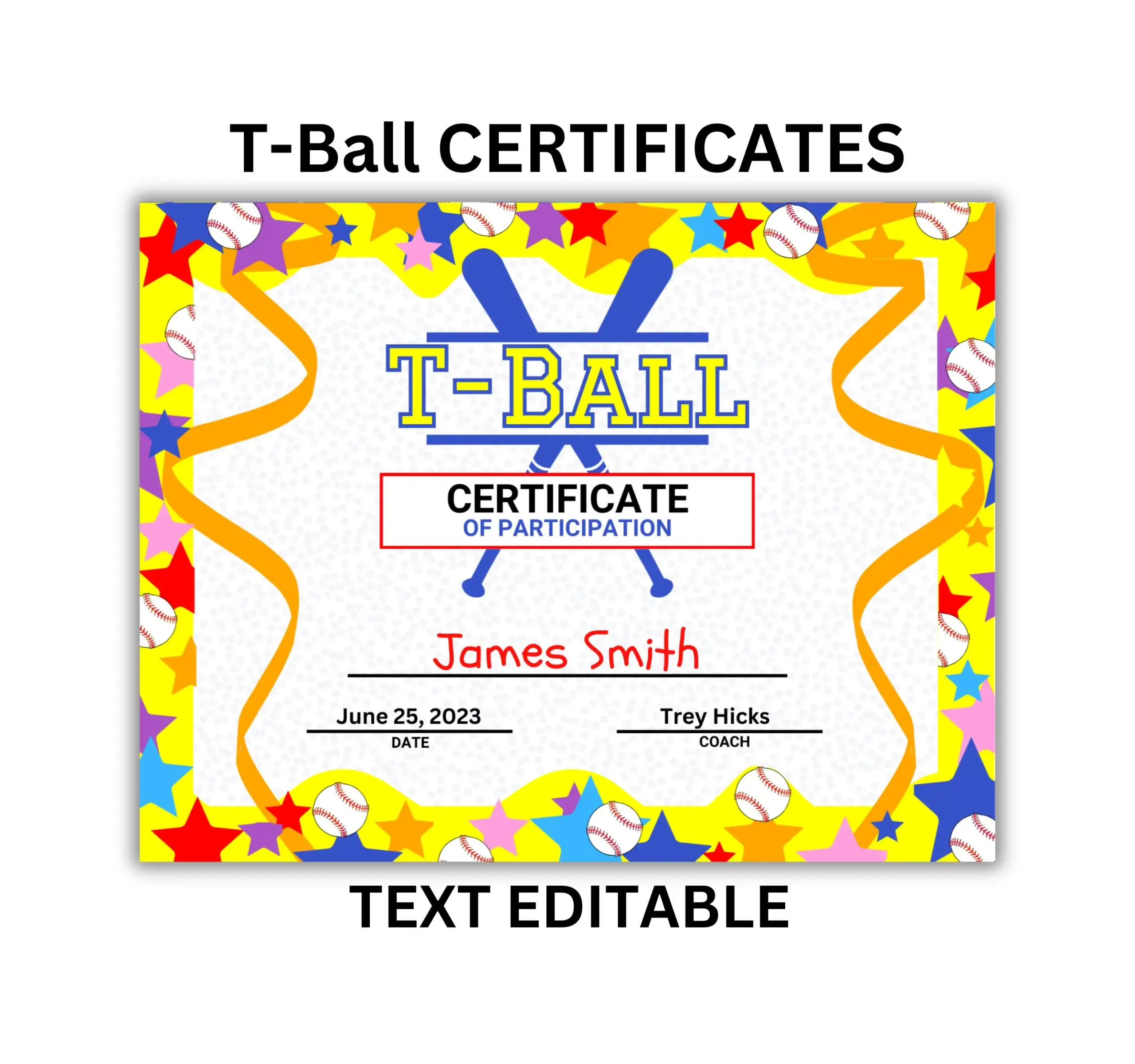 tball certificates free printable tball certificates free printable