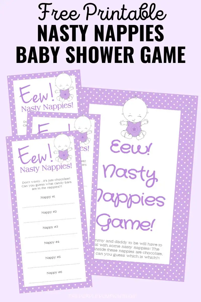 Eew Nasty Nappies Game Pink Flavoured Eew Nasty Nappies Game Pink Flavoured