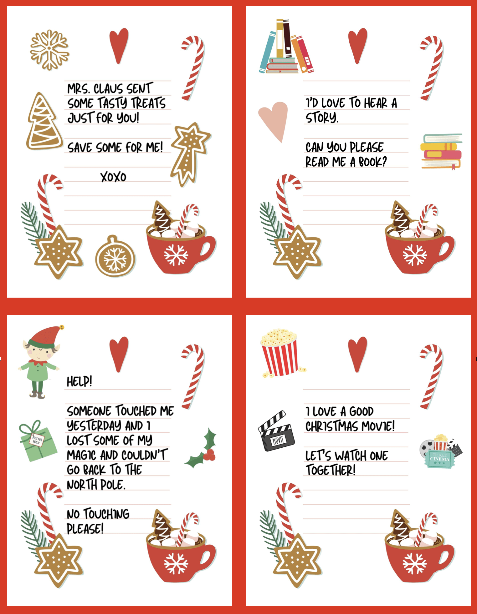 Elf On The Shelf Notes Elf On The Shelf Notes