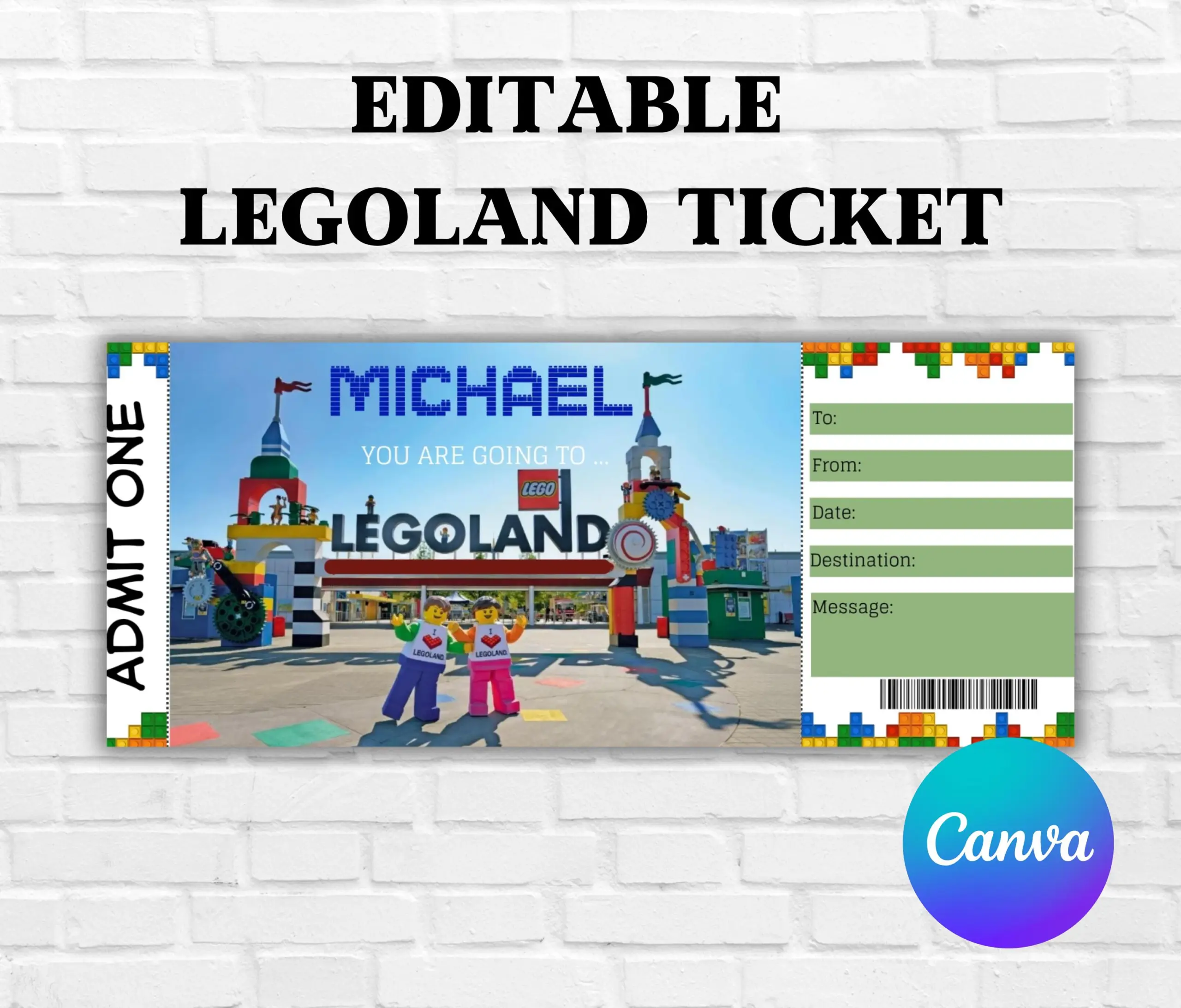 Fake Legoland Tickets Fake Legoland Tickets