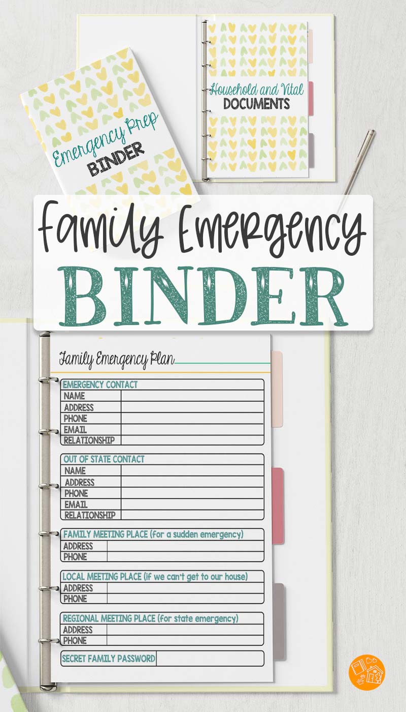 Family Emergency Binder