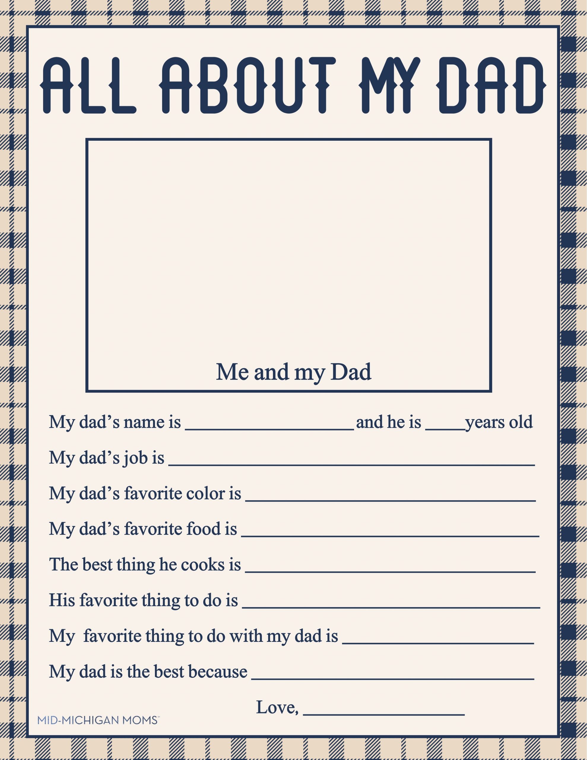 free printable fathers day interview questions